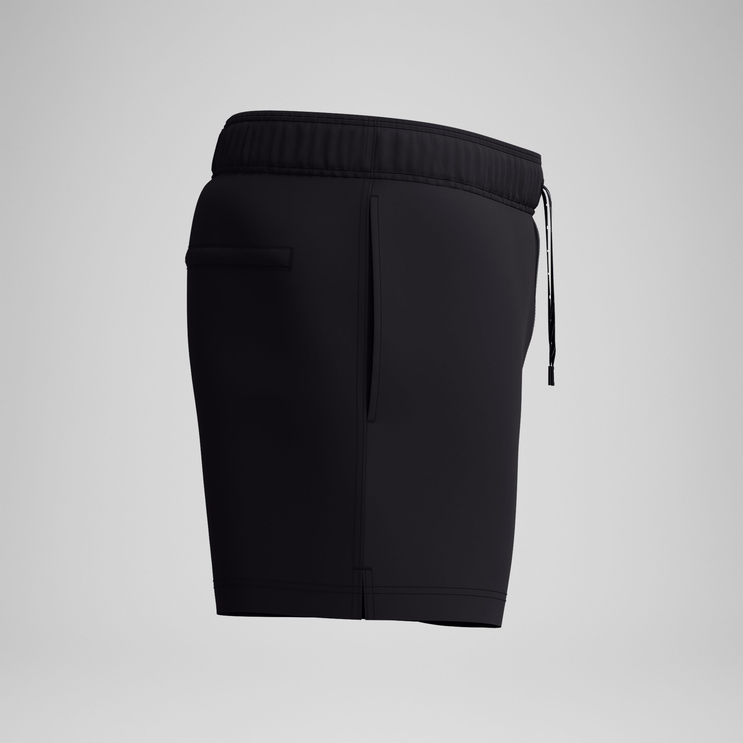 Men's Classics Solid Redondo Edge Volley Swim Trunks Black - Image 6