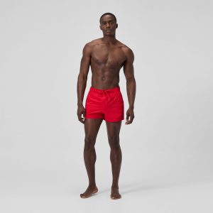 Men's Classics Solid Redondo Edge Volley Swim Trunks Red