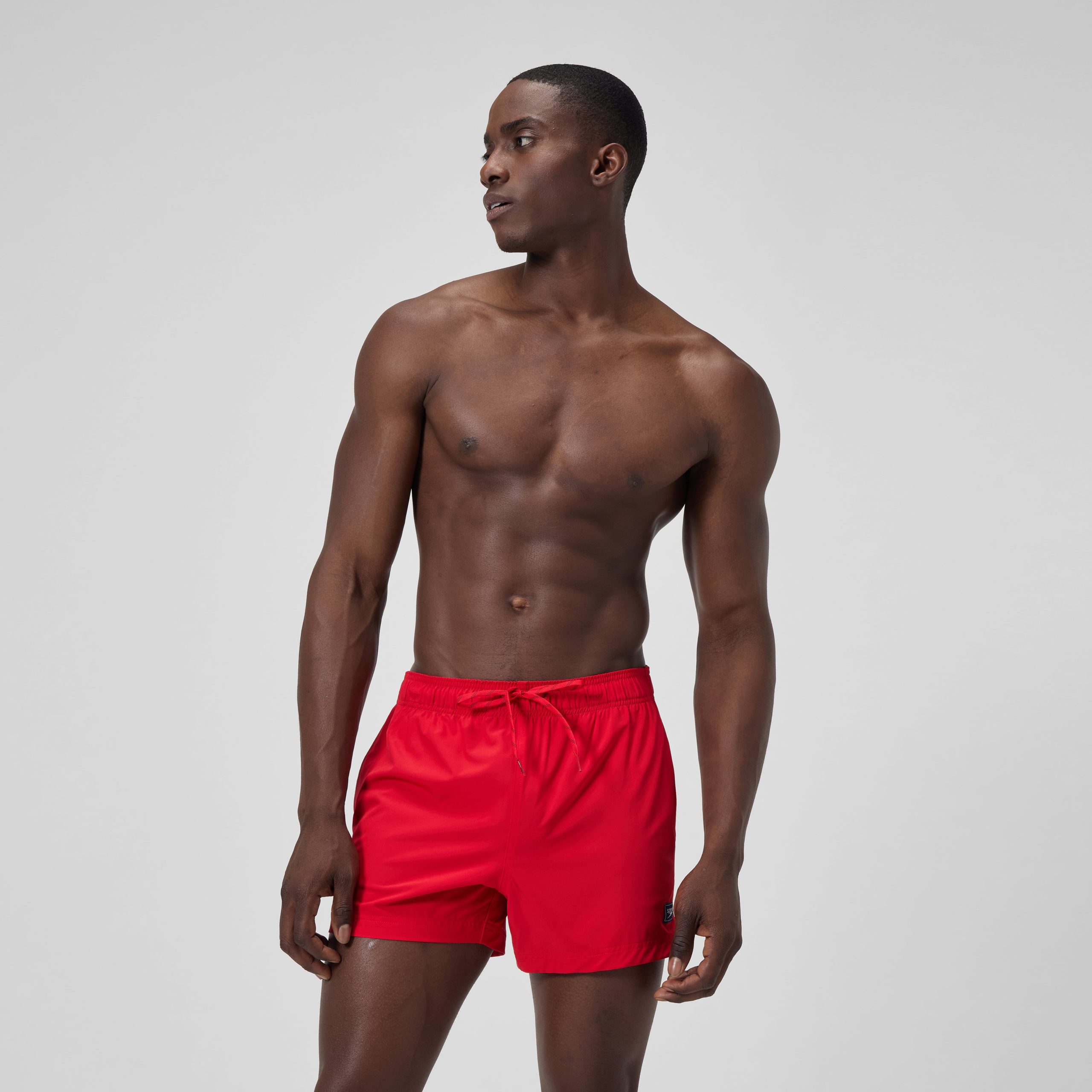 Men's Classics Solid Redondo Edge Volley Swim Trunks Red - Image 2