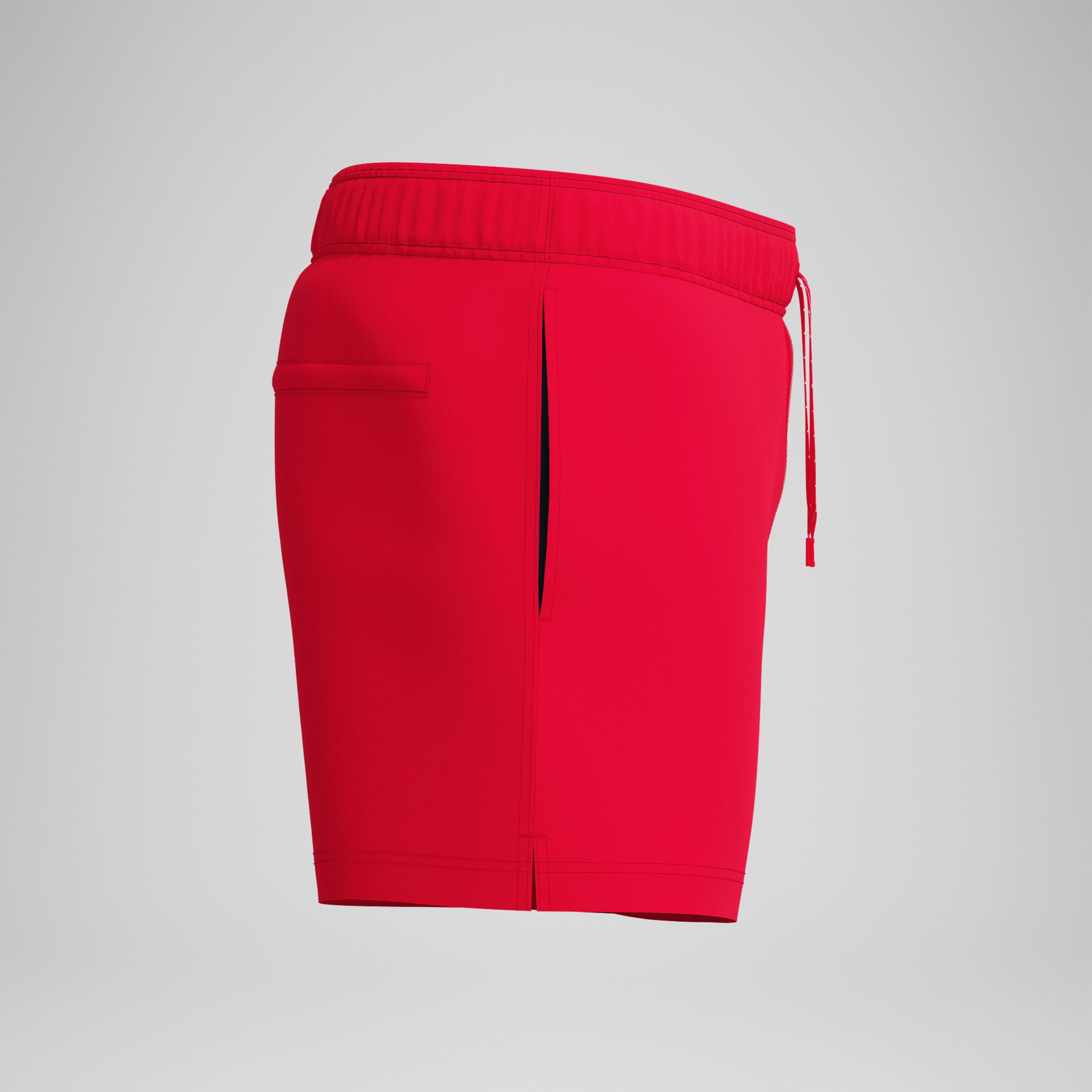 Men's Classics Solid Redondo Edge Volley Swim Trunks Red - Image 6
