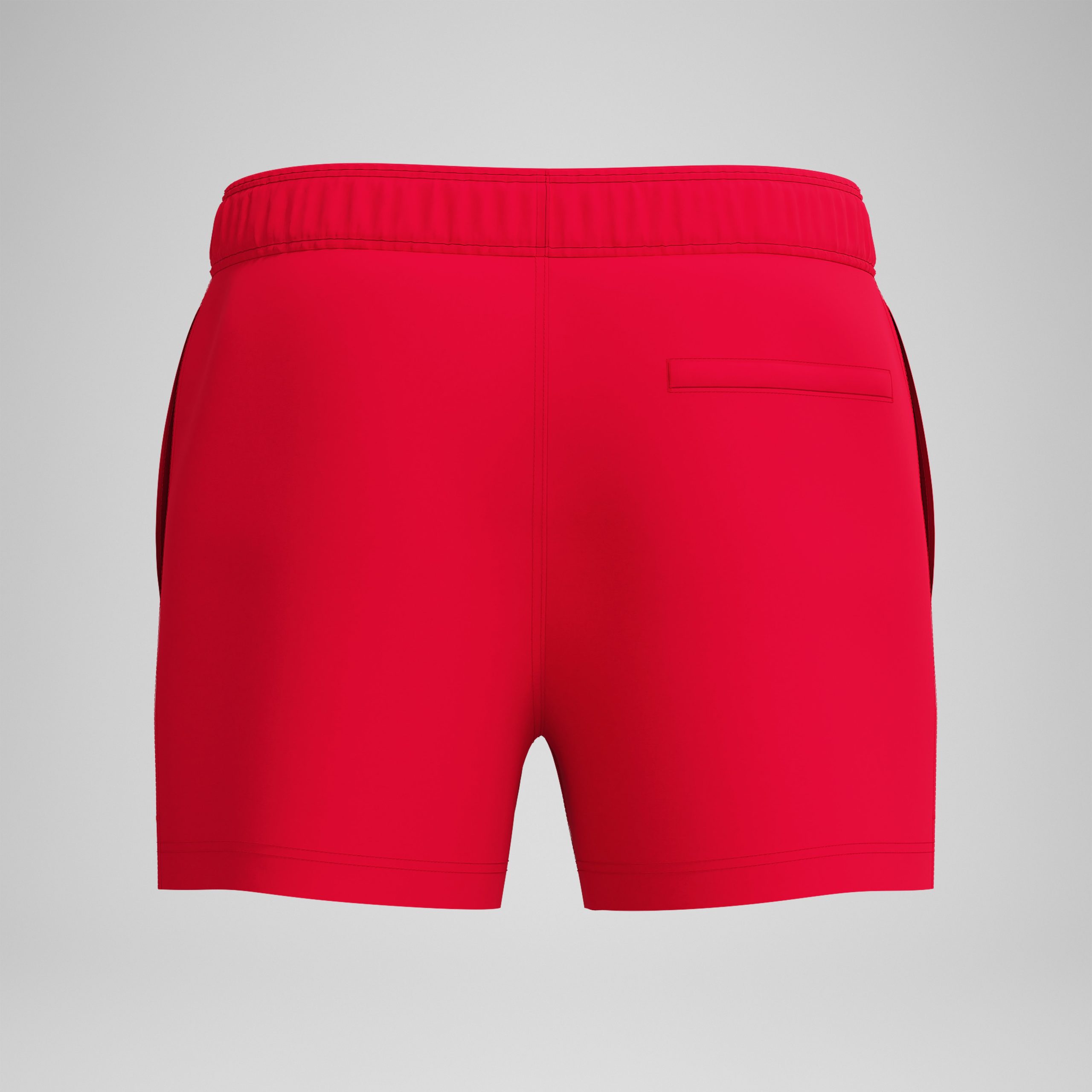 Men's Classics Solid Redondo Edge Volley Swim Trunks Red - Image 7