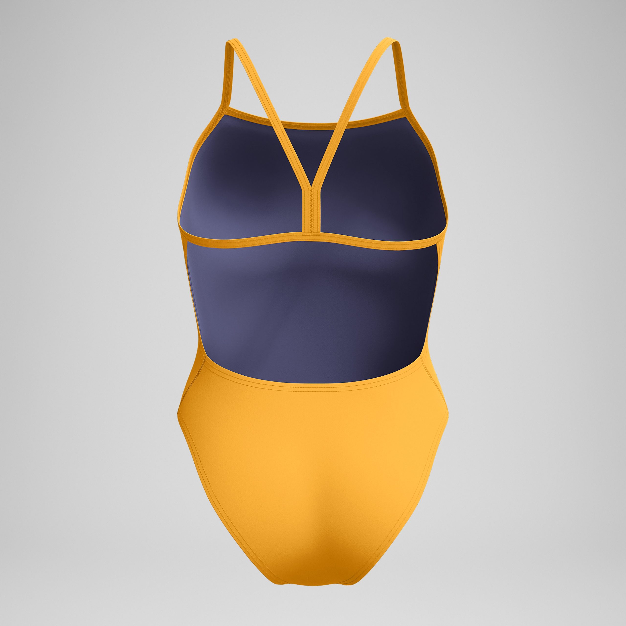 Women's Solid V-Back One Piece Orange - Image 7