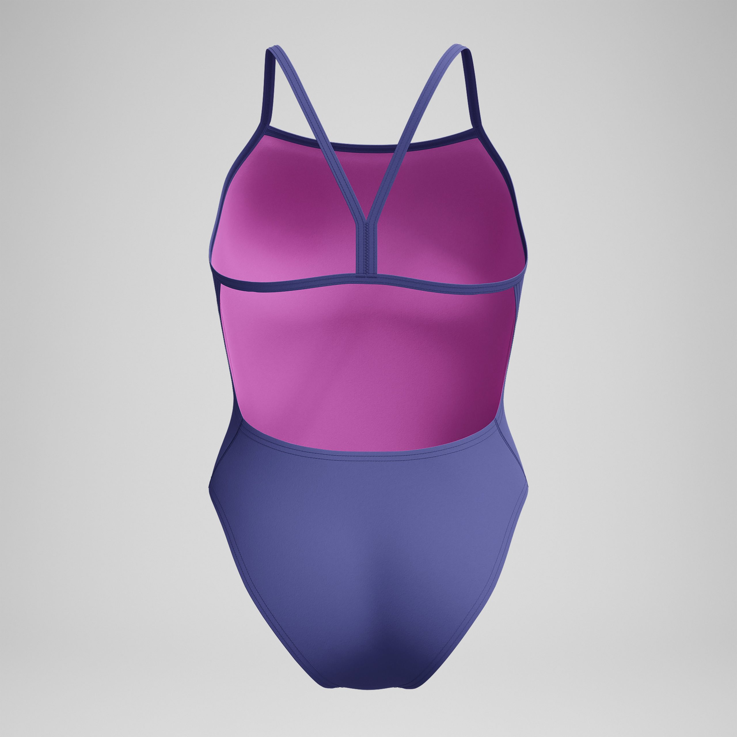 Women's Solid V-Back One Piece Blue - Image 7