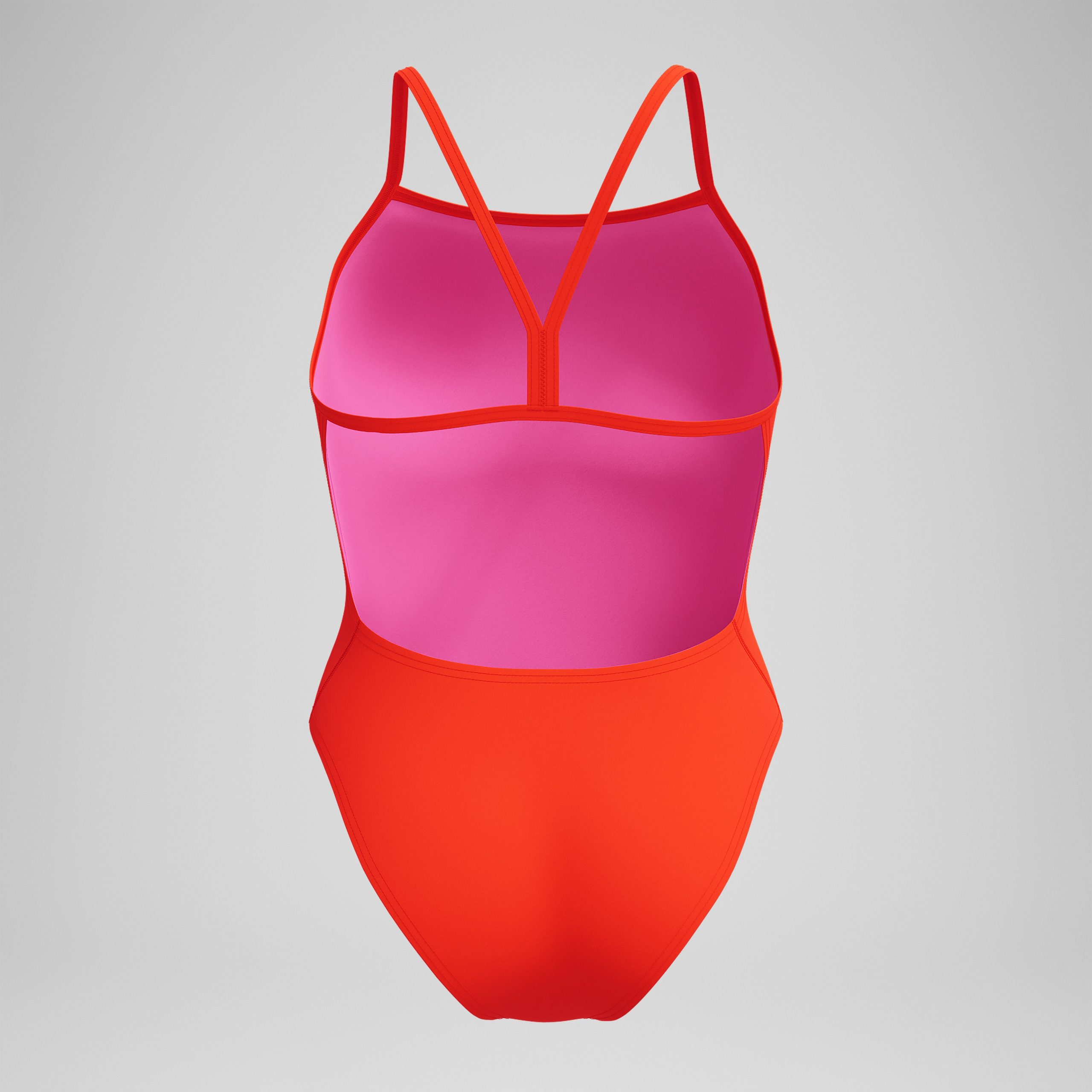 Women's Solid V-Back One Piece Orange - Image 7