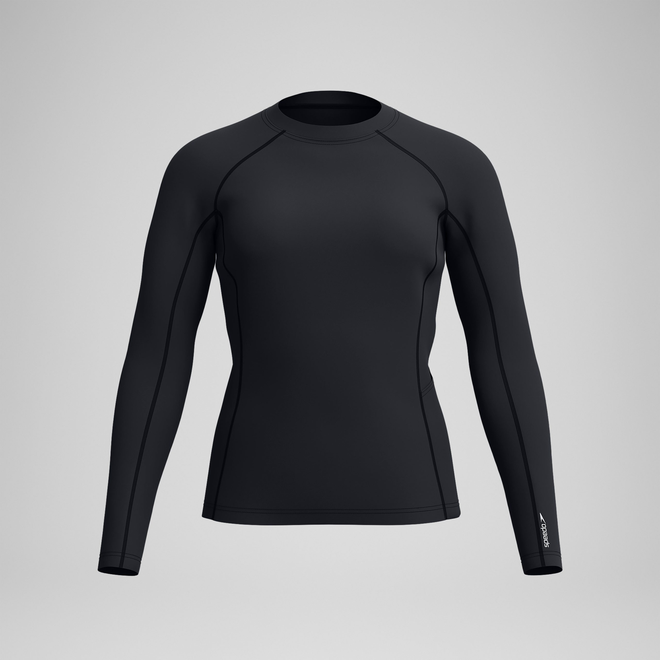 Women's Long Sleeve Rash Top Black - Image 5