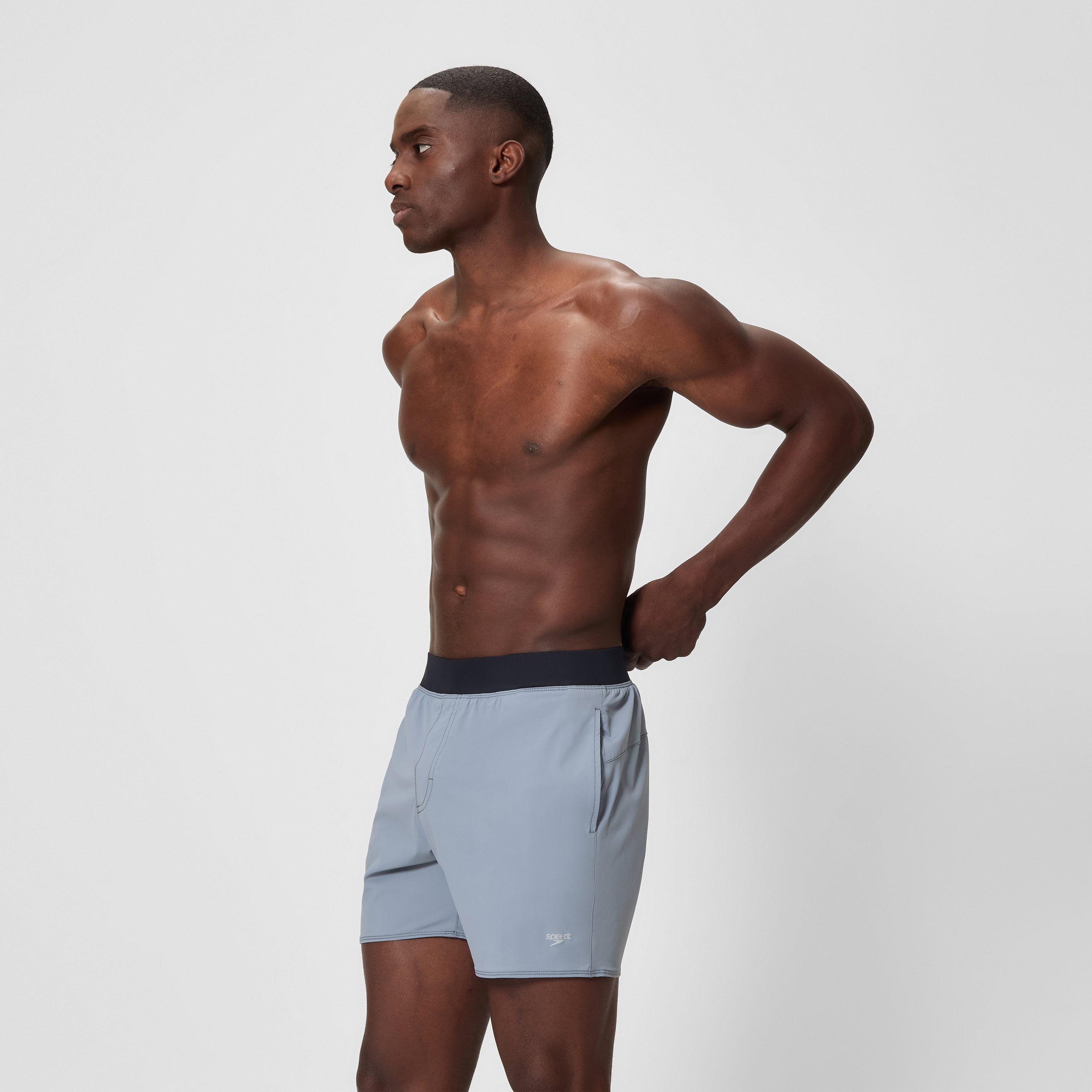 Men's Lookout Solid Swim Shorts Gray - Image 2