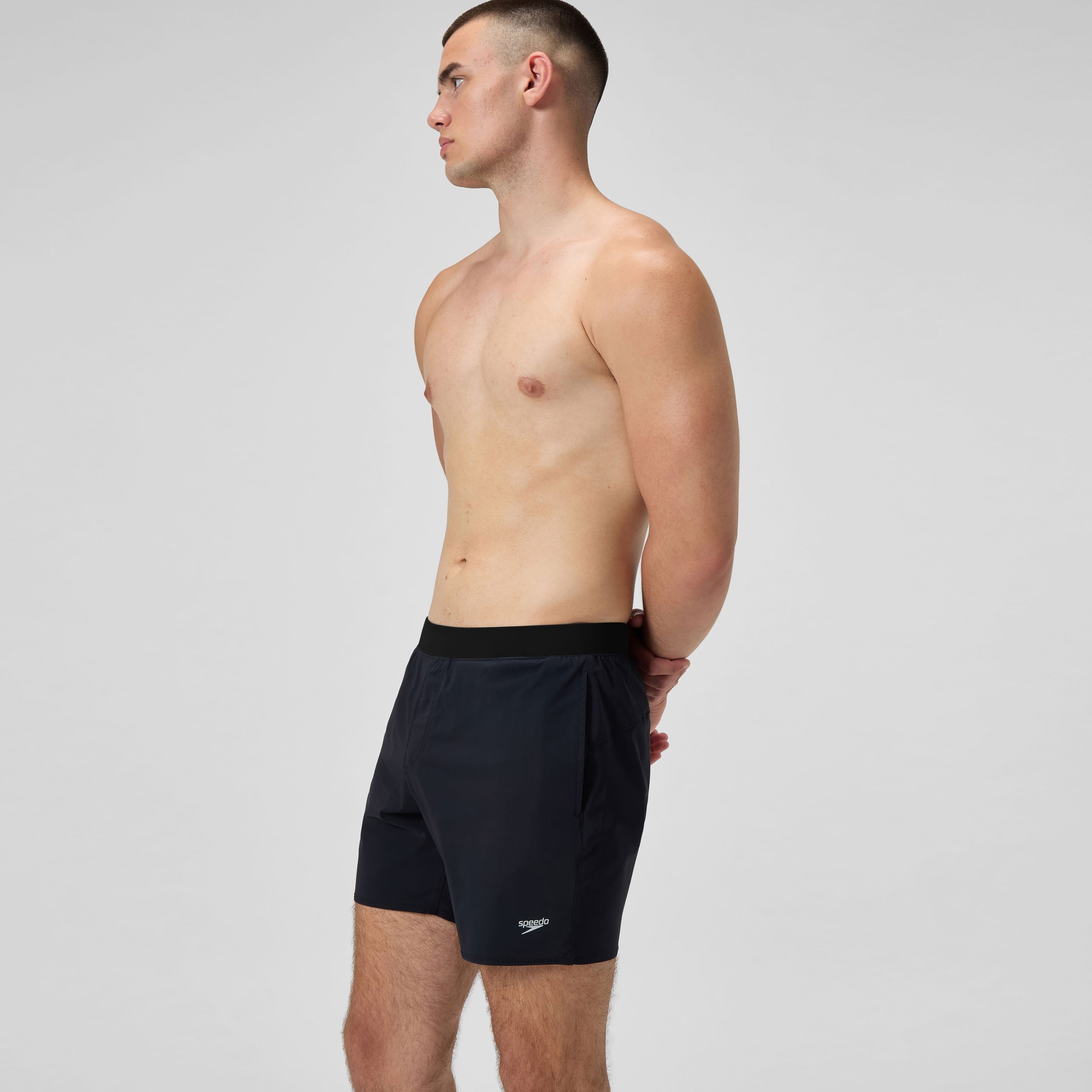 Men's The Lookout Volley Swim Trunks Black - Image 3