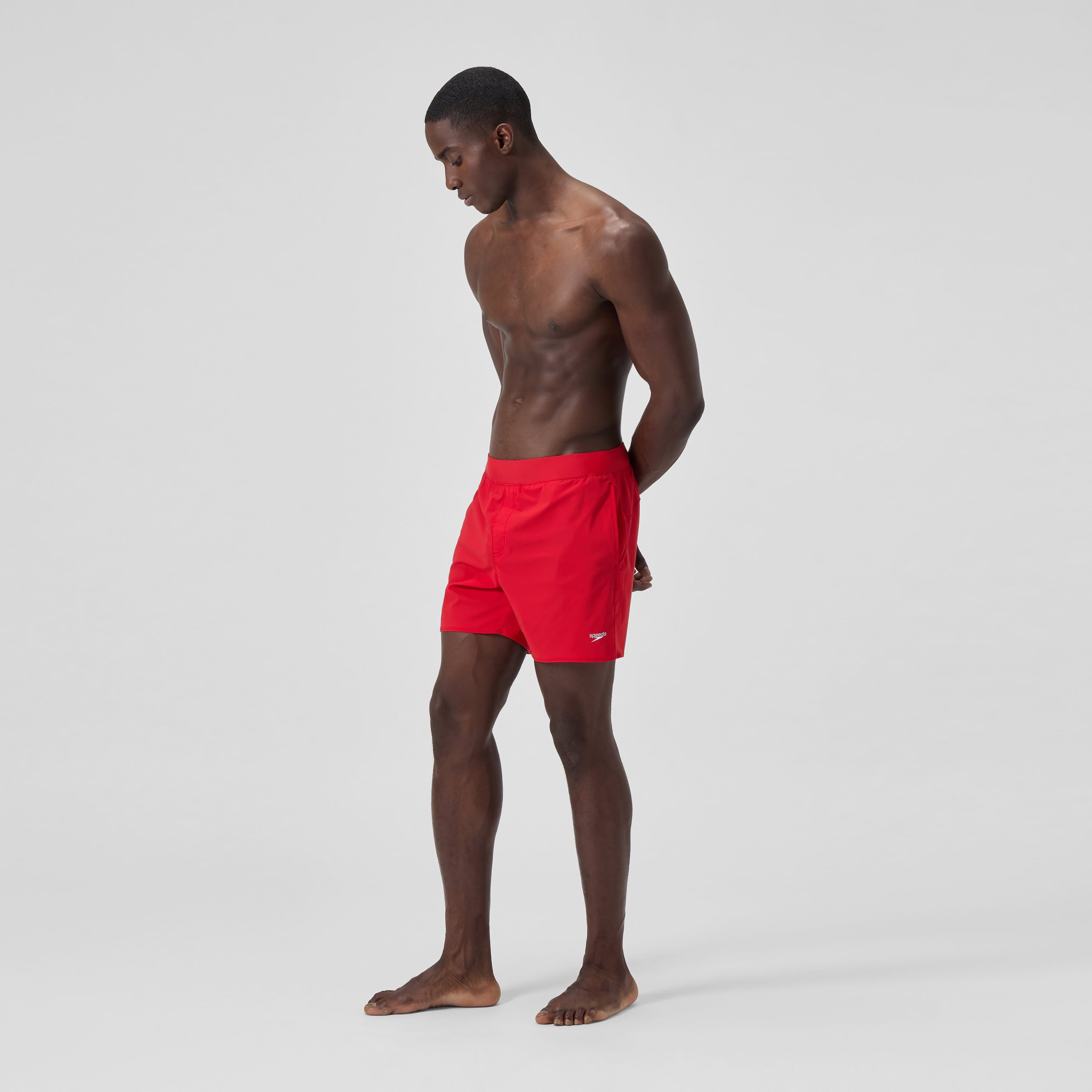 Men's The Lookout Volley Swim Trunks Red