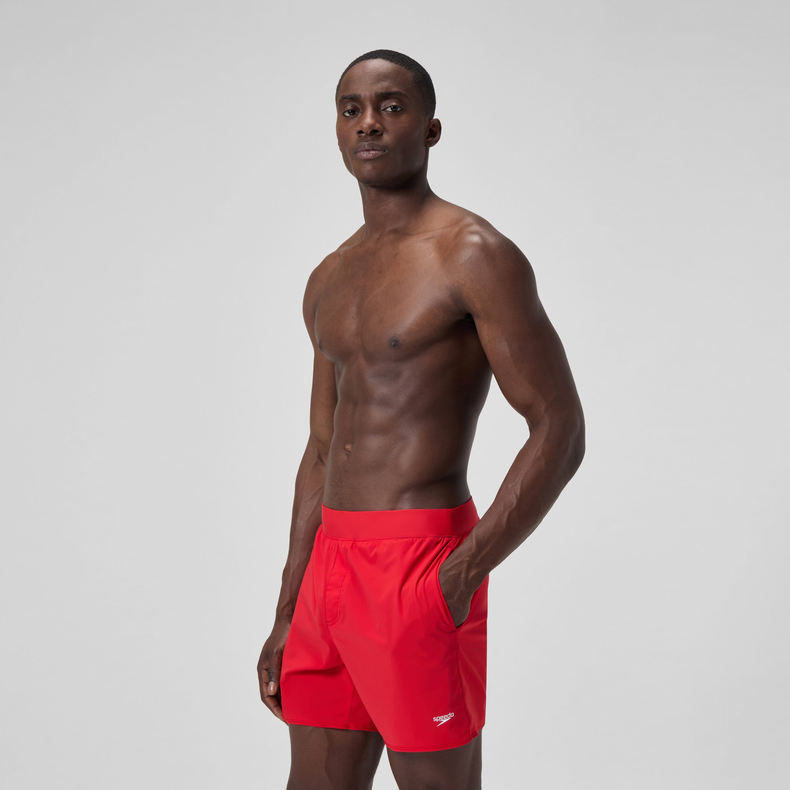 Men's The Lookout Volley Swim Trunks Red - Image 3