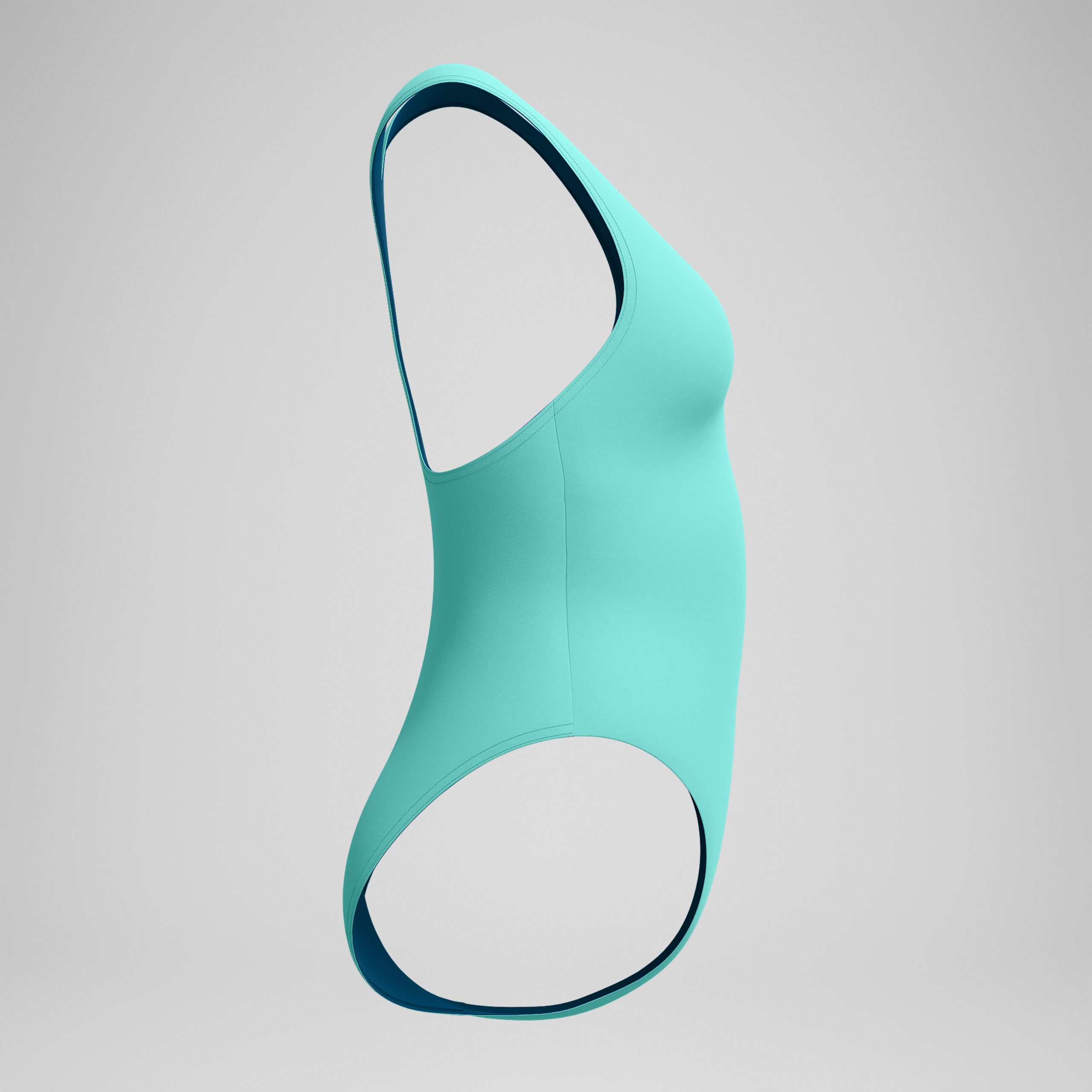Women's Solid Racerback One Piece Teal - Image 6
