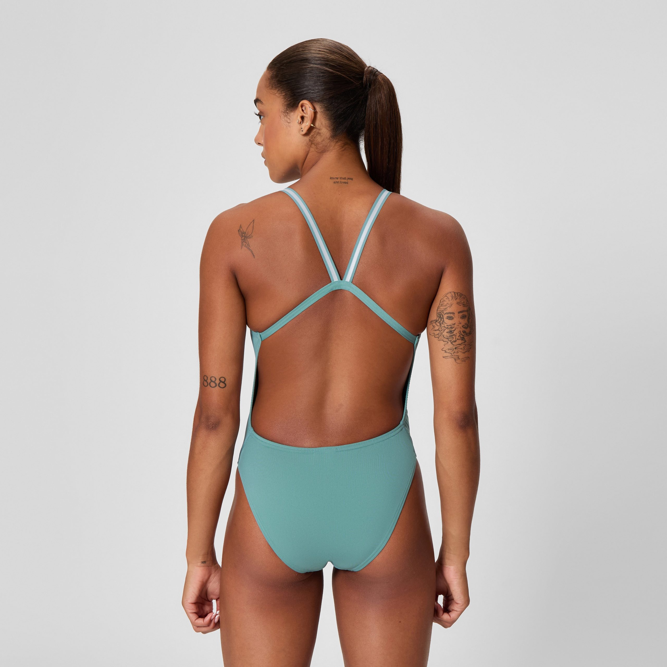 Women's Vanquisher Active Back One Piece Storm Green - Image 3