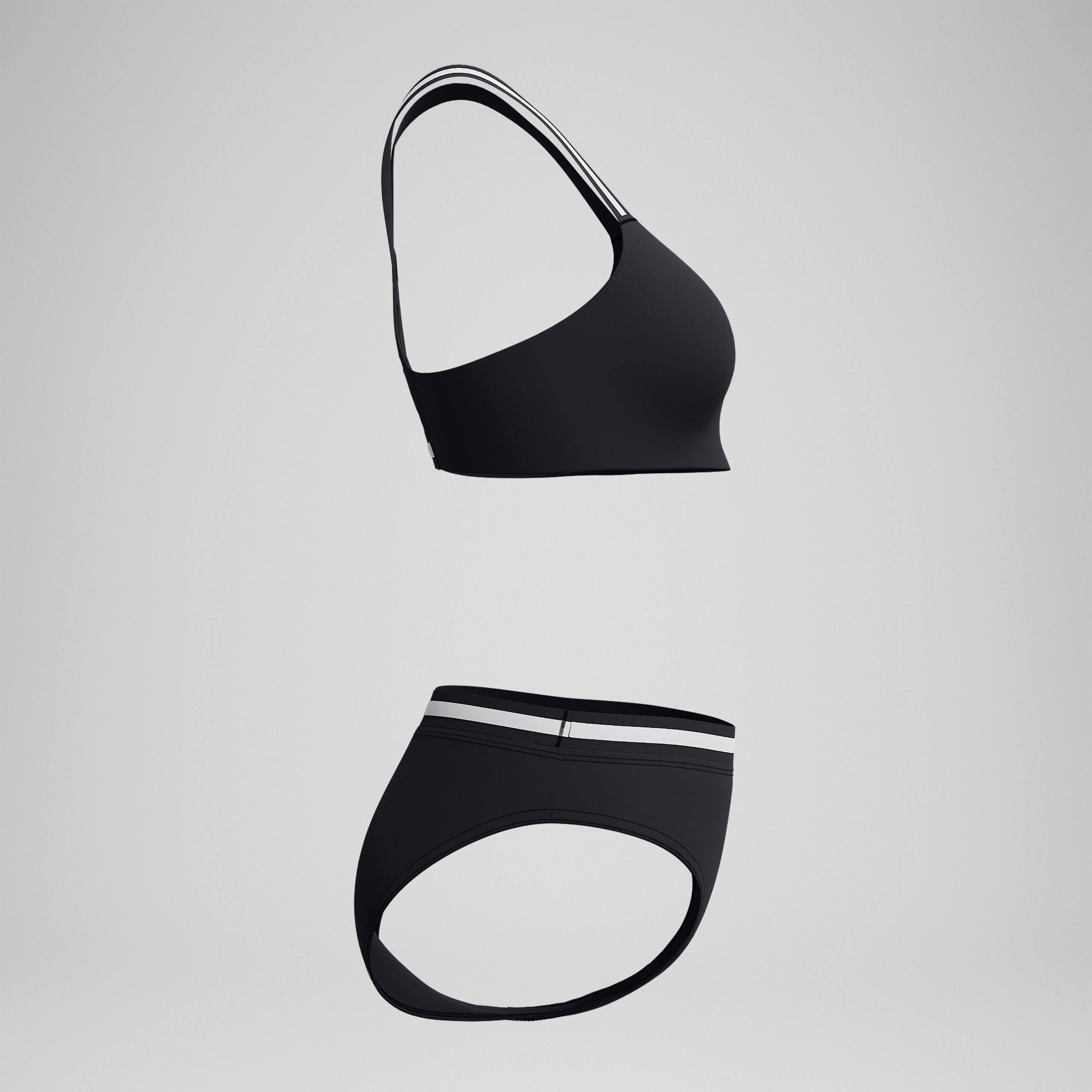 Women's Vanquisher Collection Two Piece Set Black/Grey - Image 6