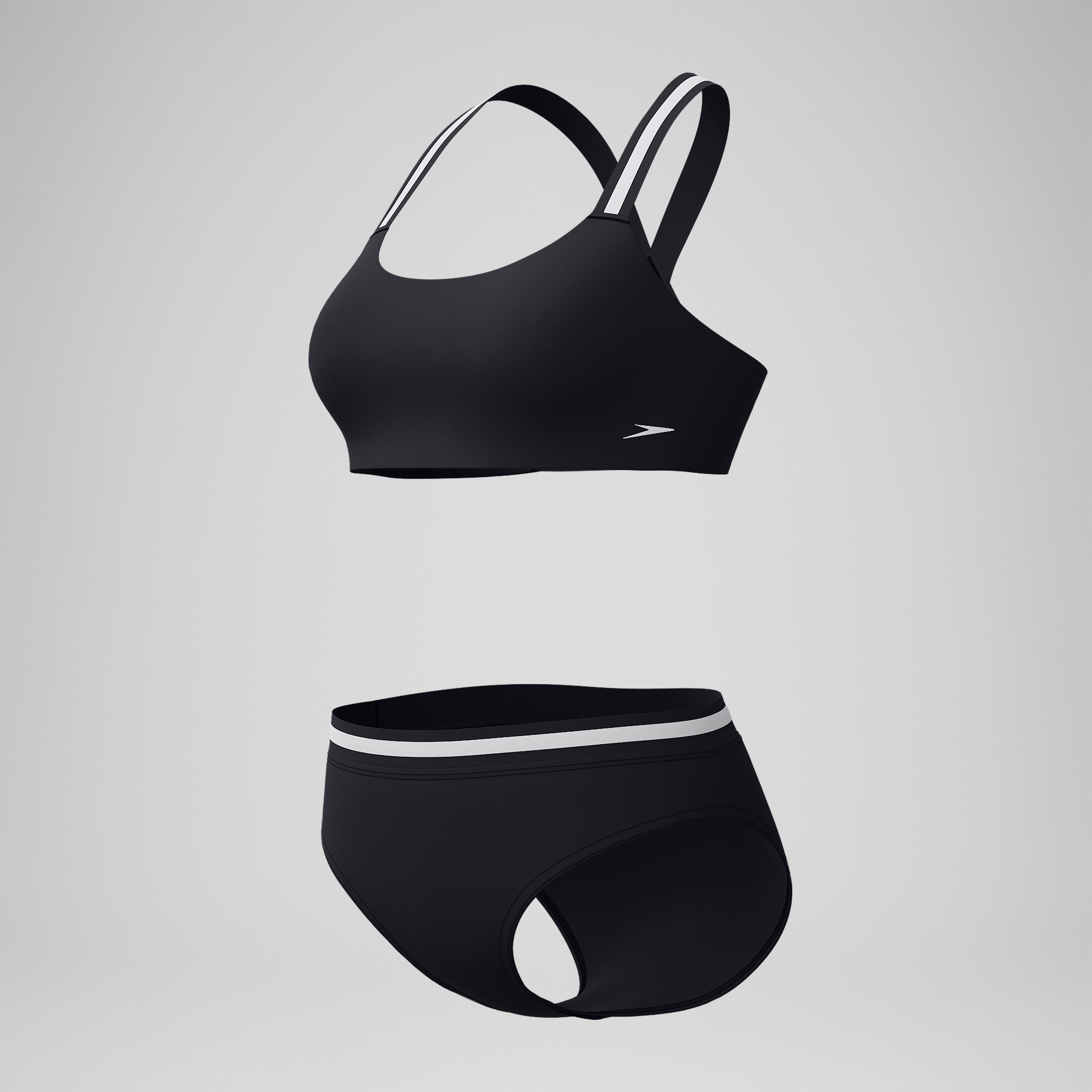 Women's Vanquisher Collection Two Piece Set Black/Grey - Image 8