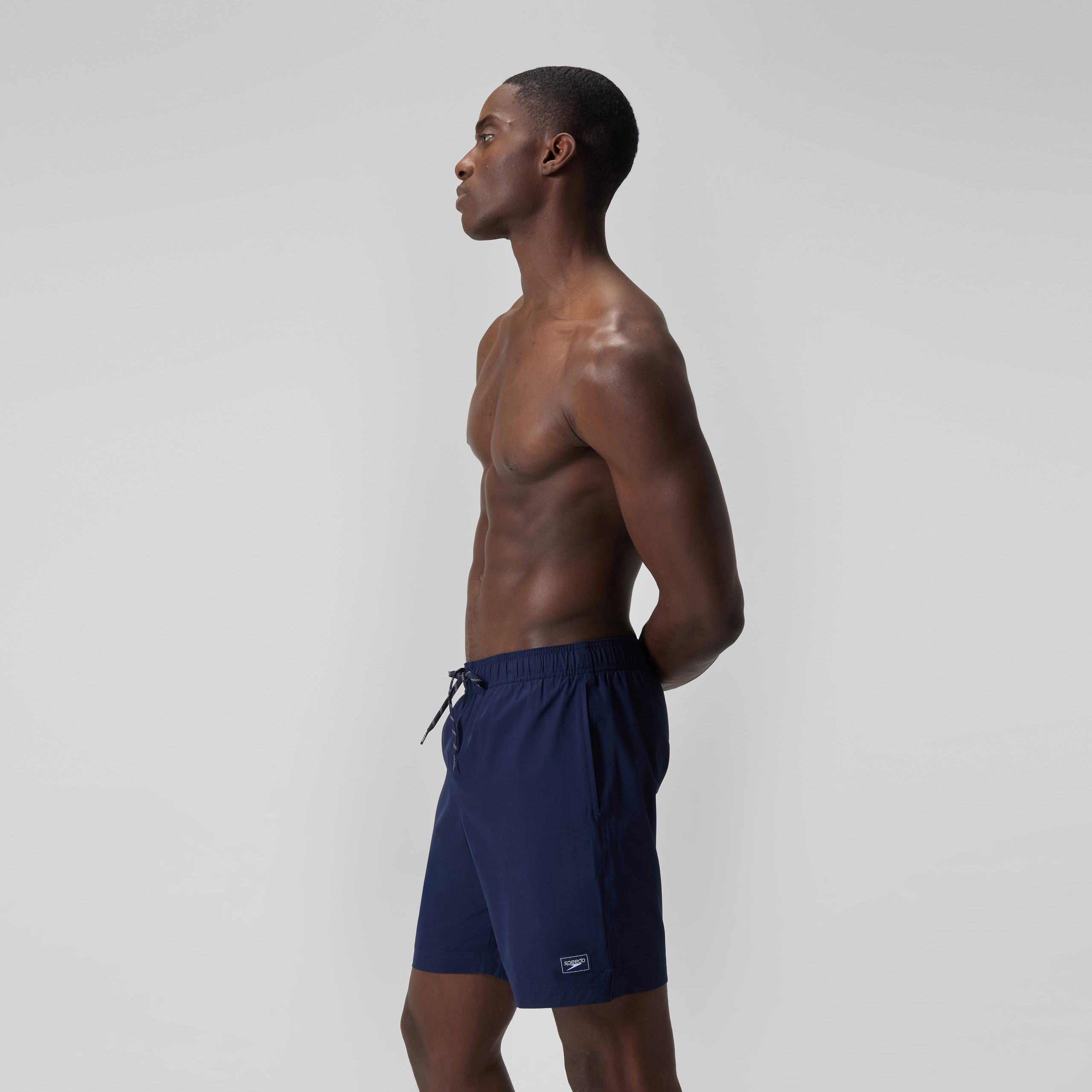 Men's Solid Volley Swim Trunks Navy - Image 3