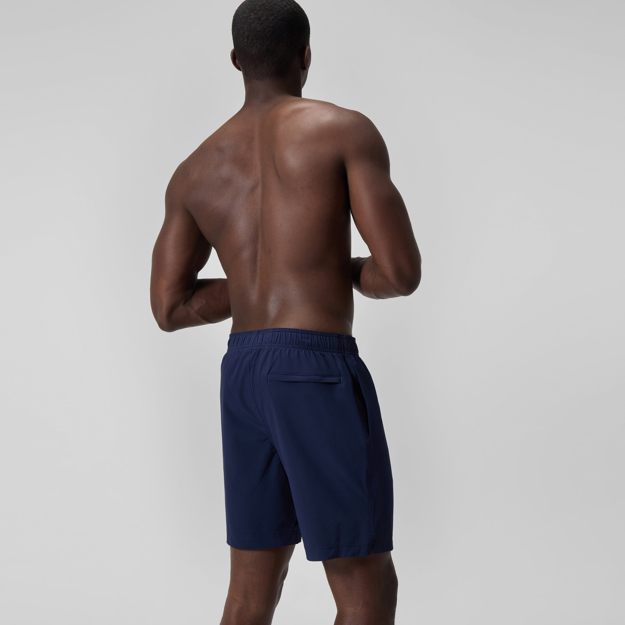 Men's Solid Volley Swim Trunks Navy - Image 4
