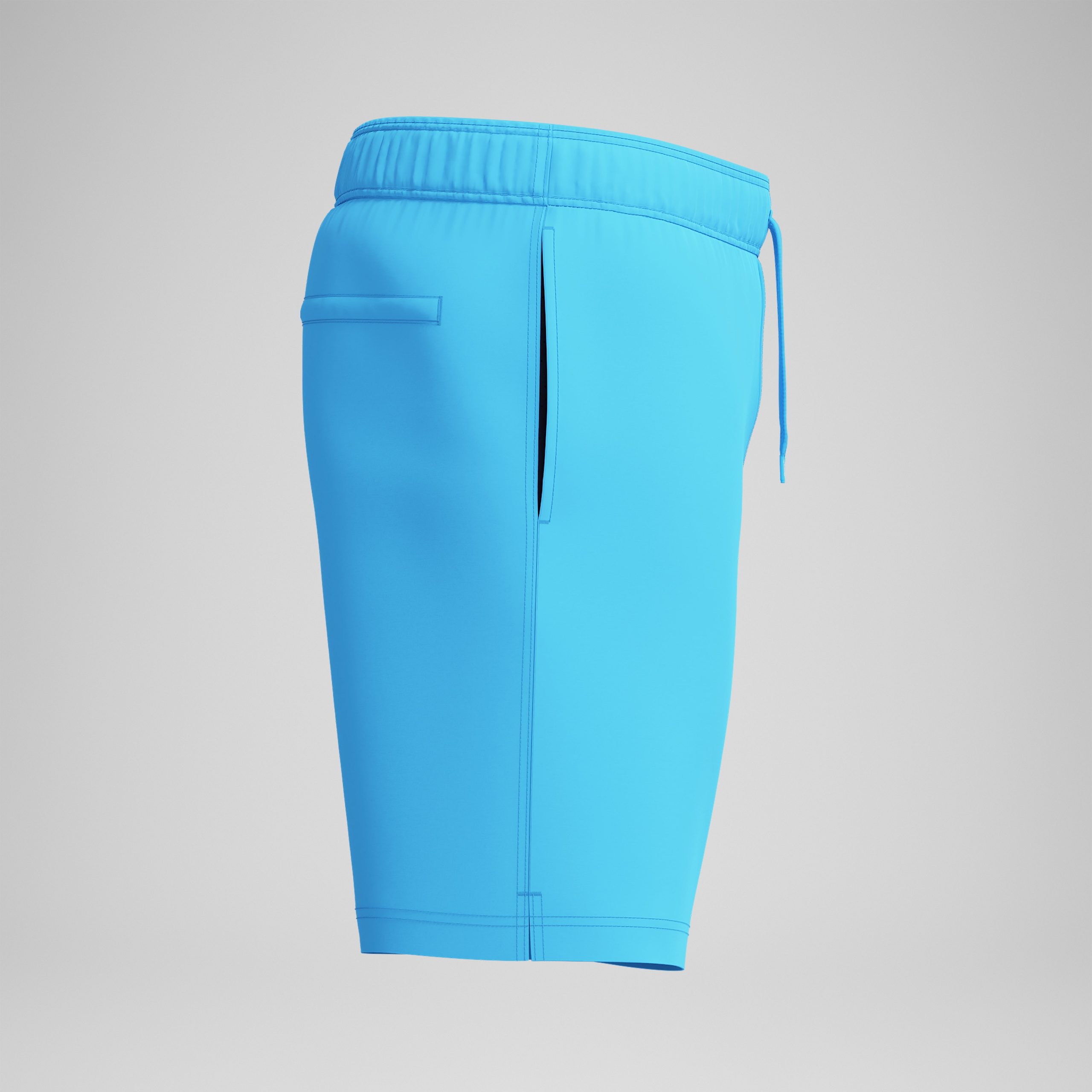 Men's Solid Redondo Edge Volley Swim Shorts Blue - Image 6