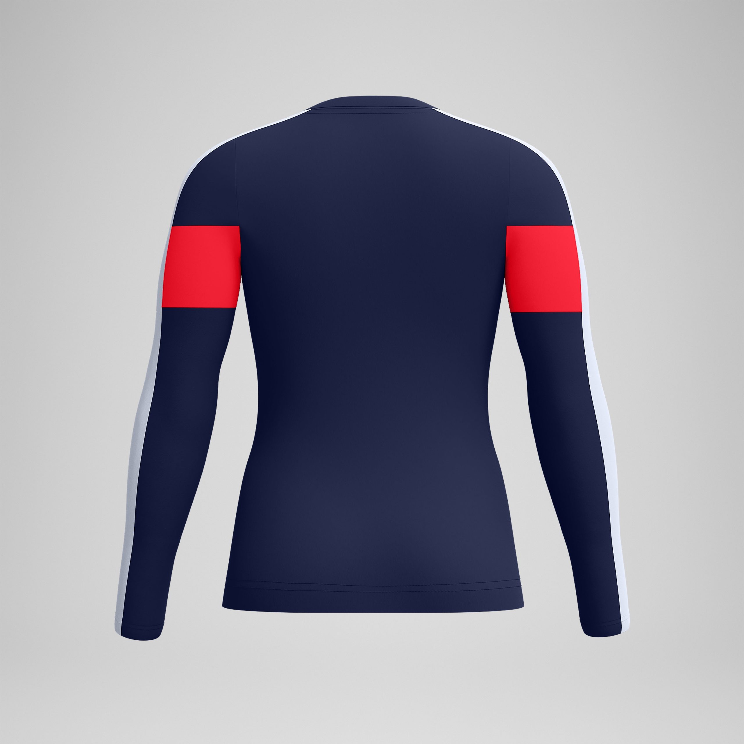 Women's Jetstream Long Sleeve Colorblock Rashguard Navy - Image 7
