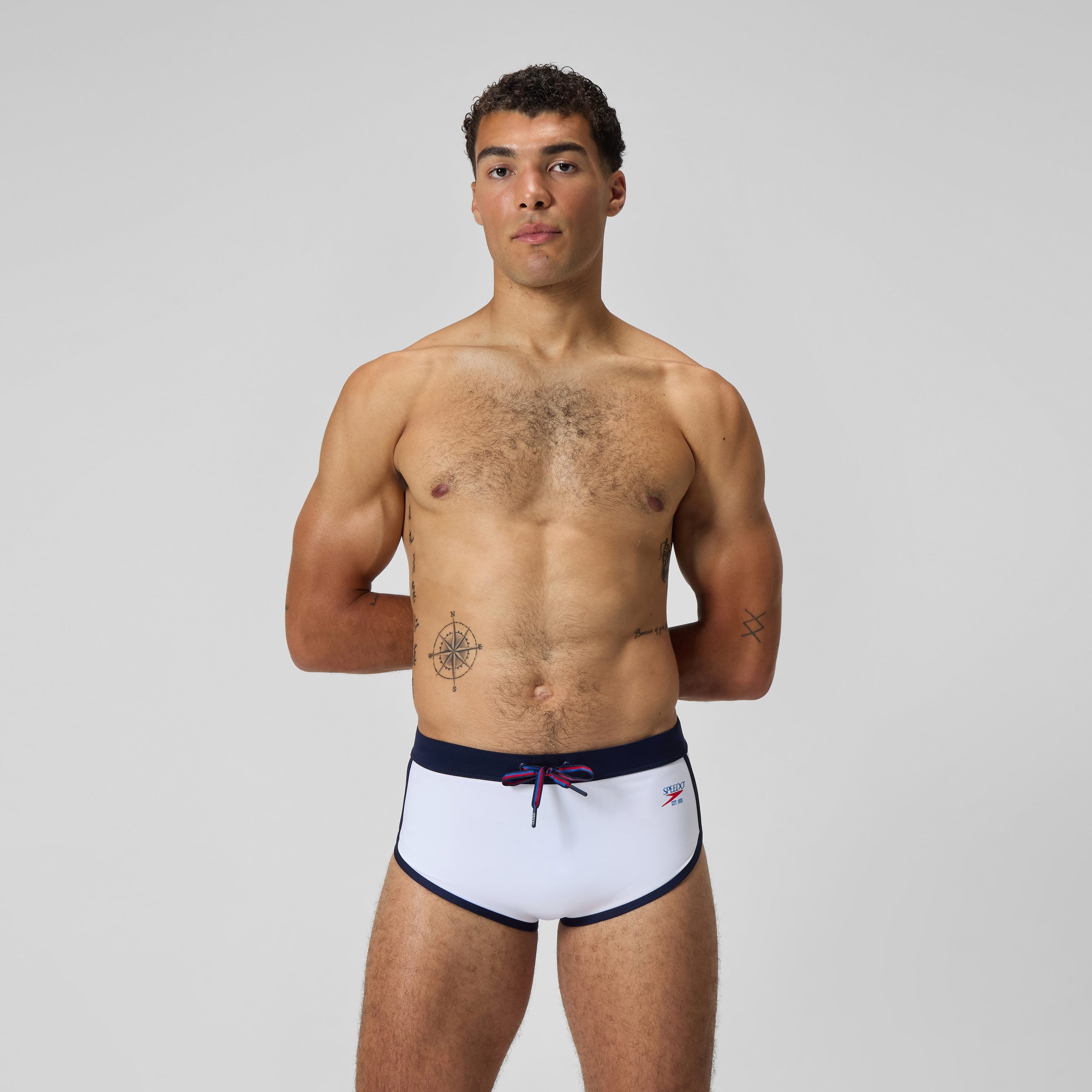 Men's Jetstream Retro Logo Brief White - Image 2