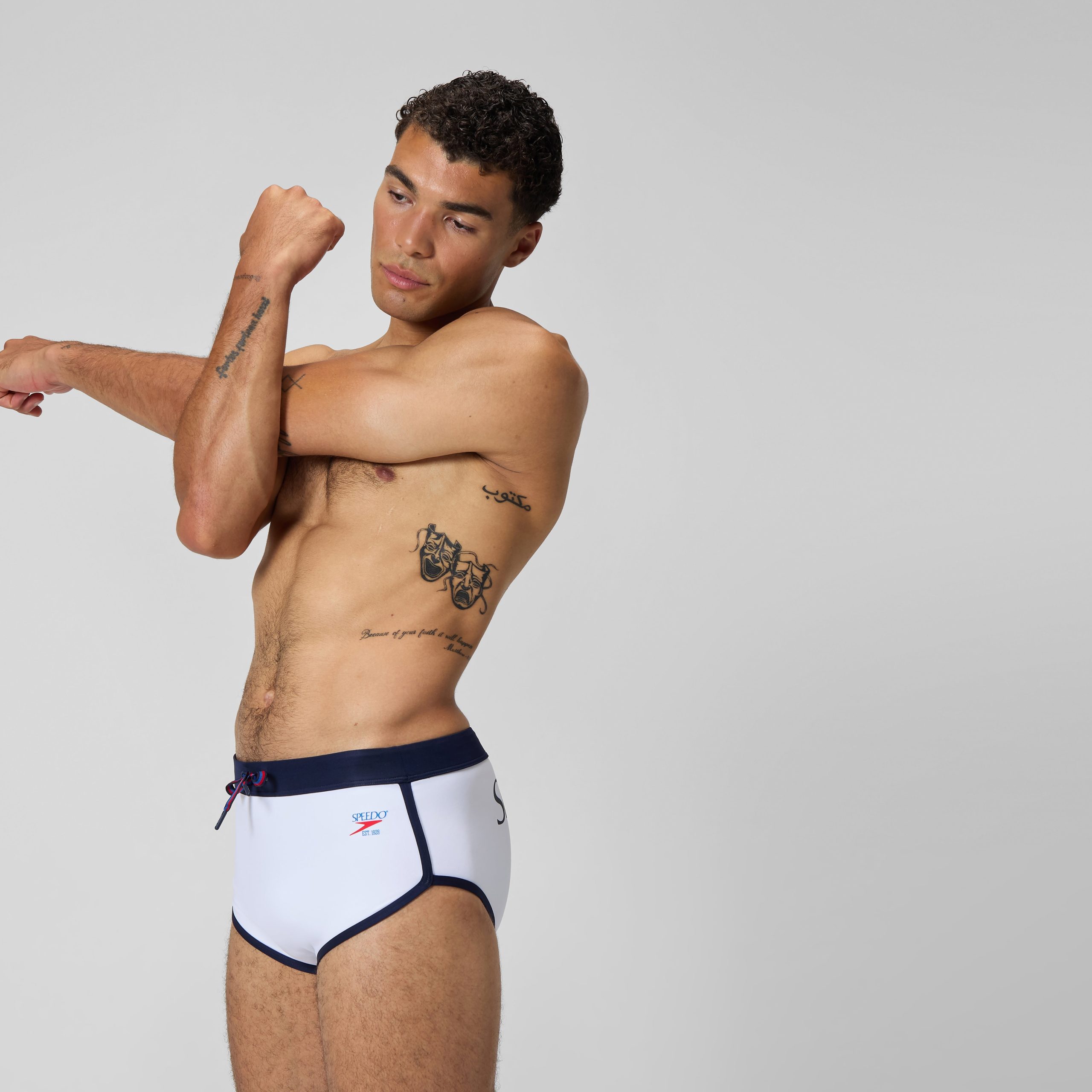Men's Jetstream Retro Logo Brief White - Image 3