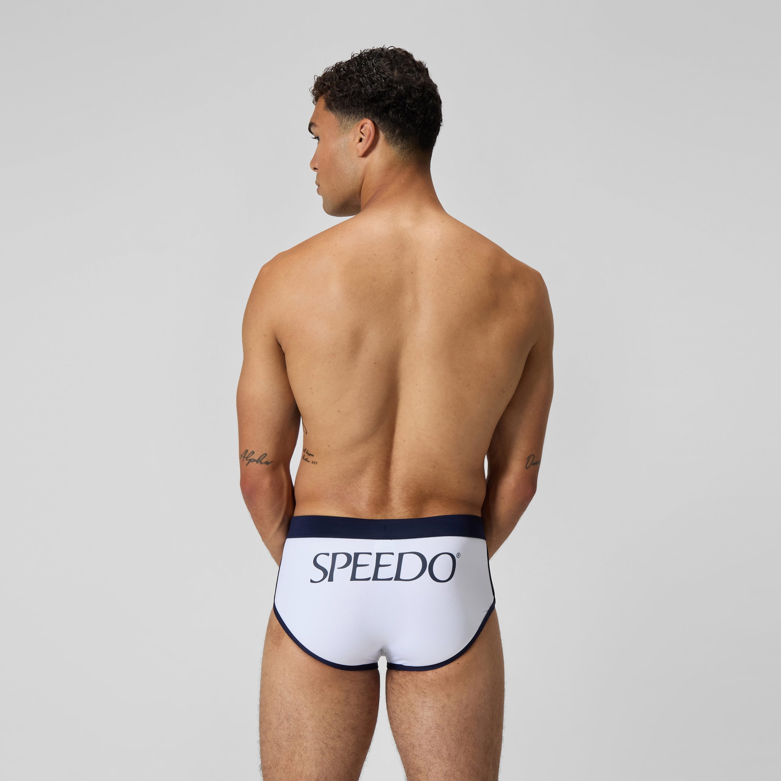 Men's Jetstream Retro Logo Brief White - Image 4