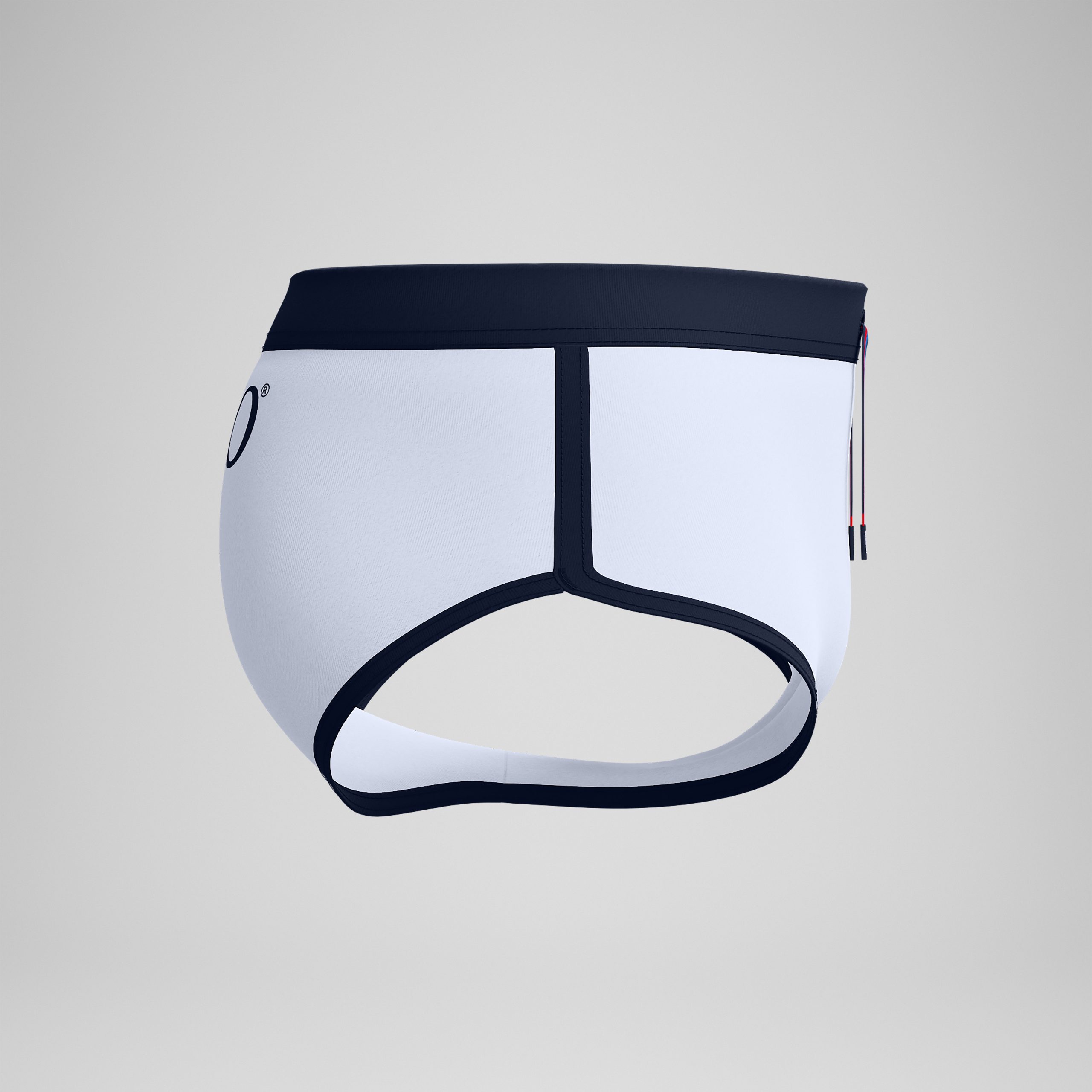 Men's Jetstream Retro Logo Brief White - Image 6