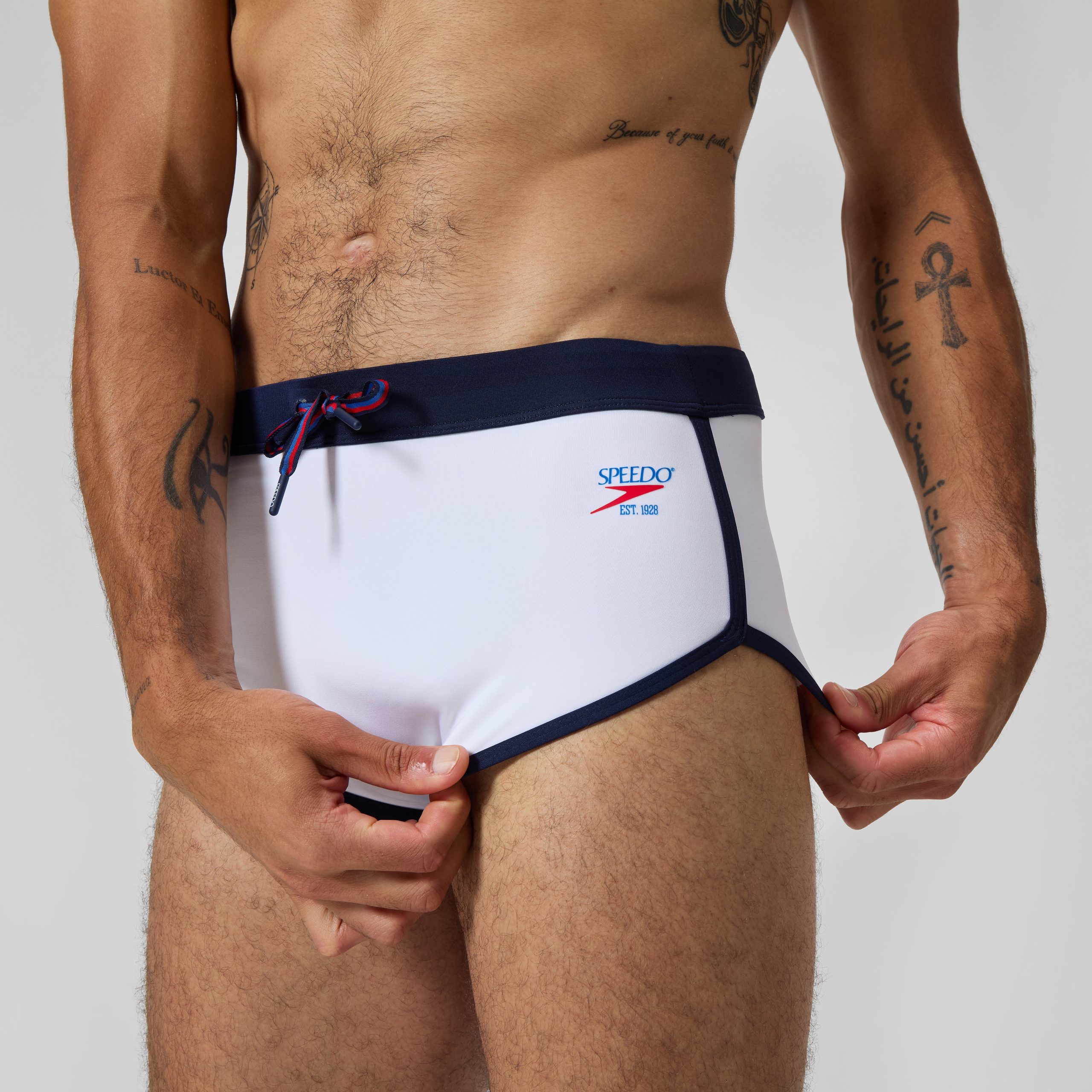 Men's Jetstream Retro Logo Brief White - Image 9