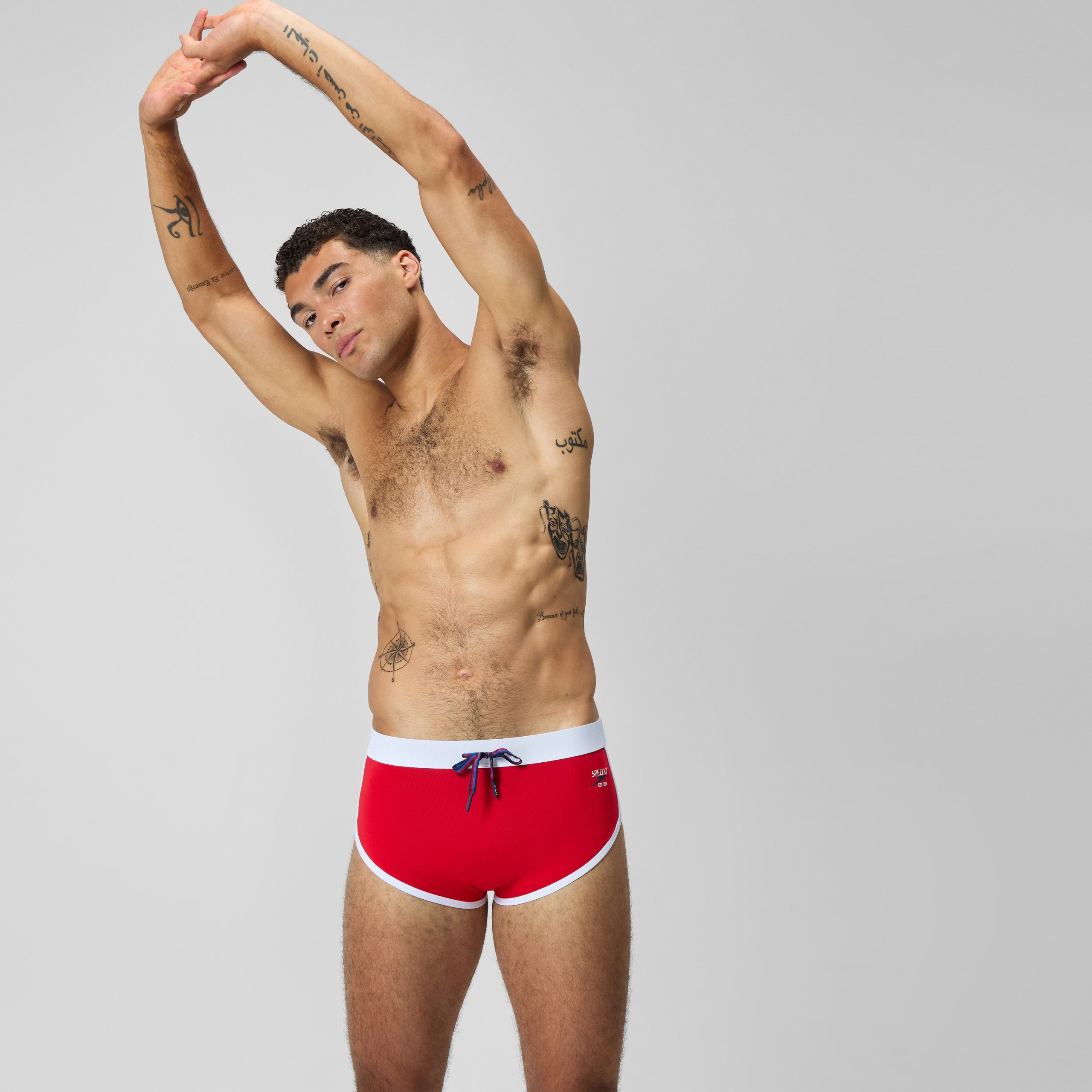 Men's Jetstream Retro Logo Brief Red - Image 2