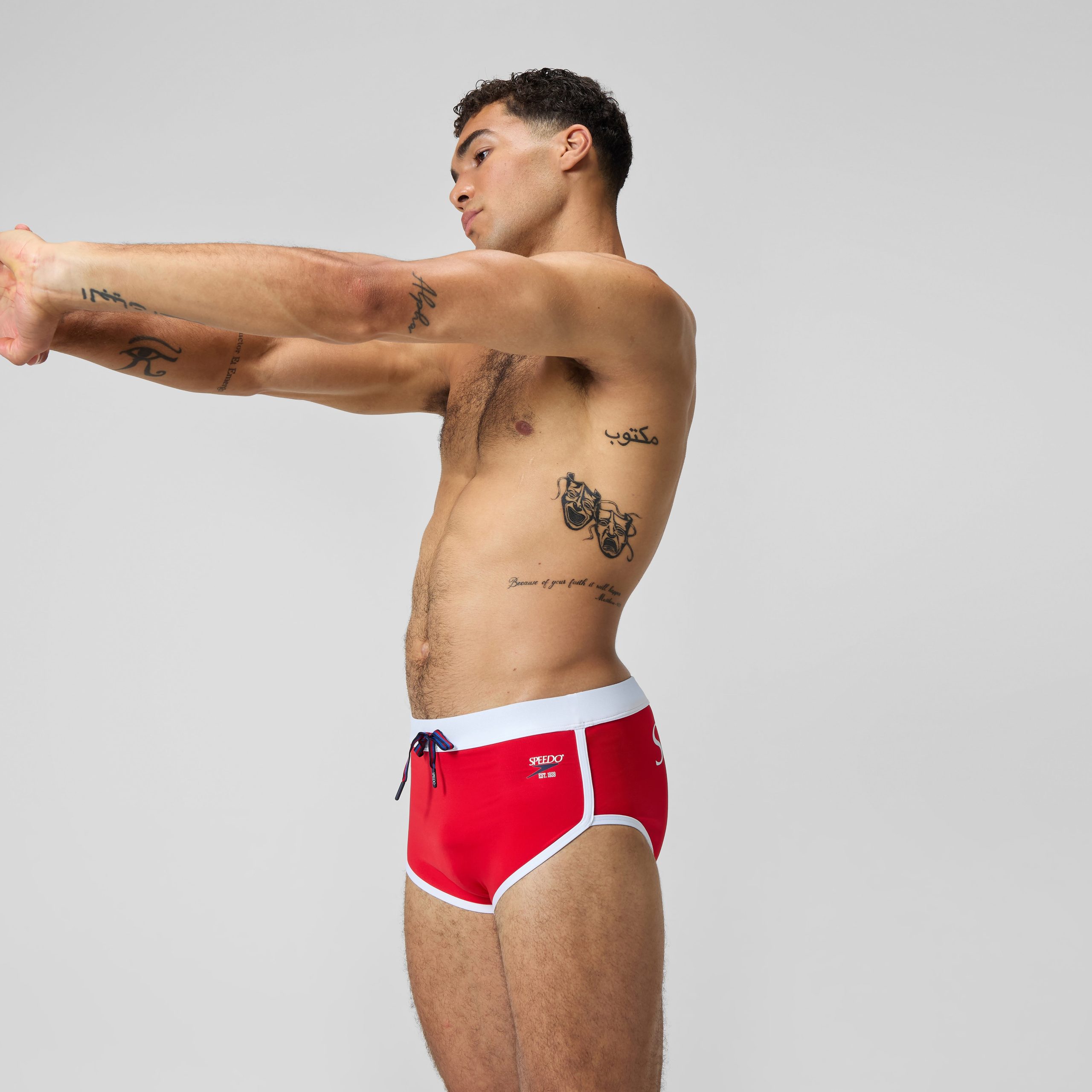 Men's Jetstream Retro Logo Brief Red - Image 3