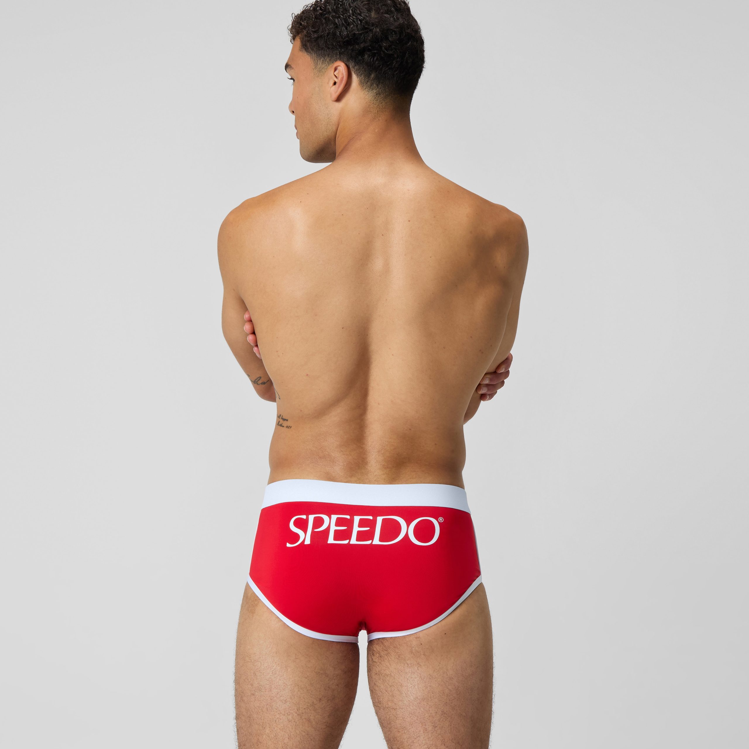 Men's Jetstream Retro Logo Brief Red - Image 4
