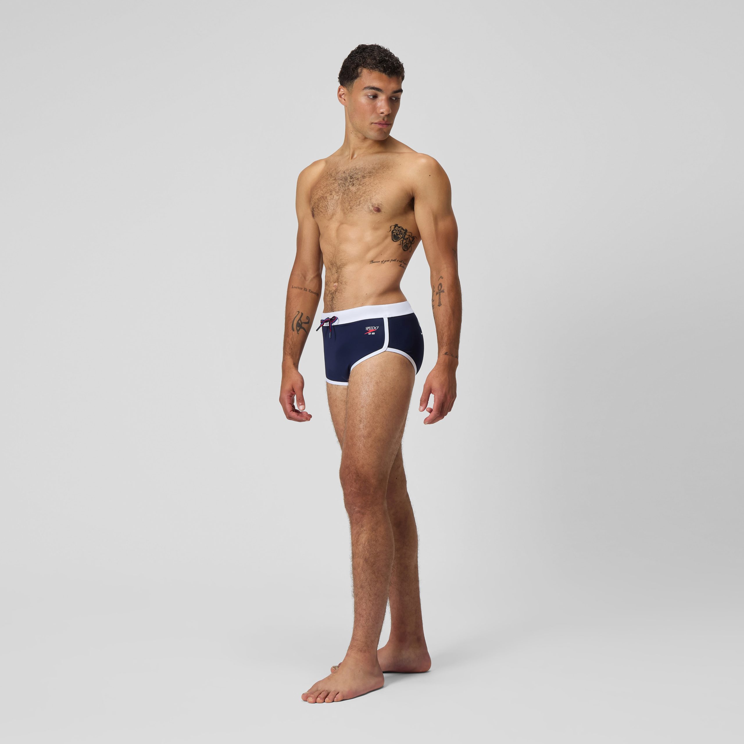 Men's Jetstream Retro Logo Brief Navy