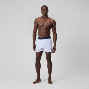 Men's Jetstream Logo Swim Shorts White/Navy
