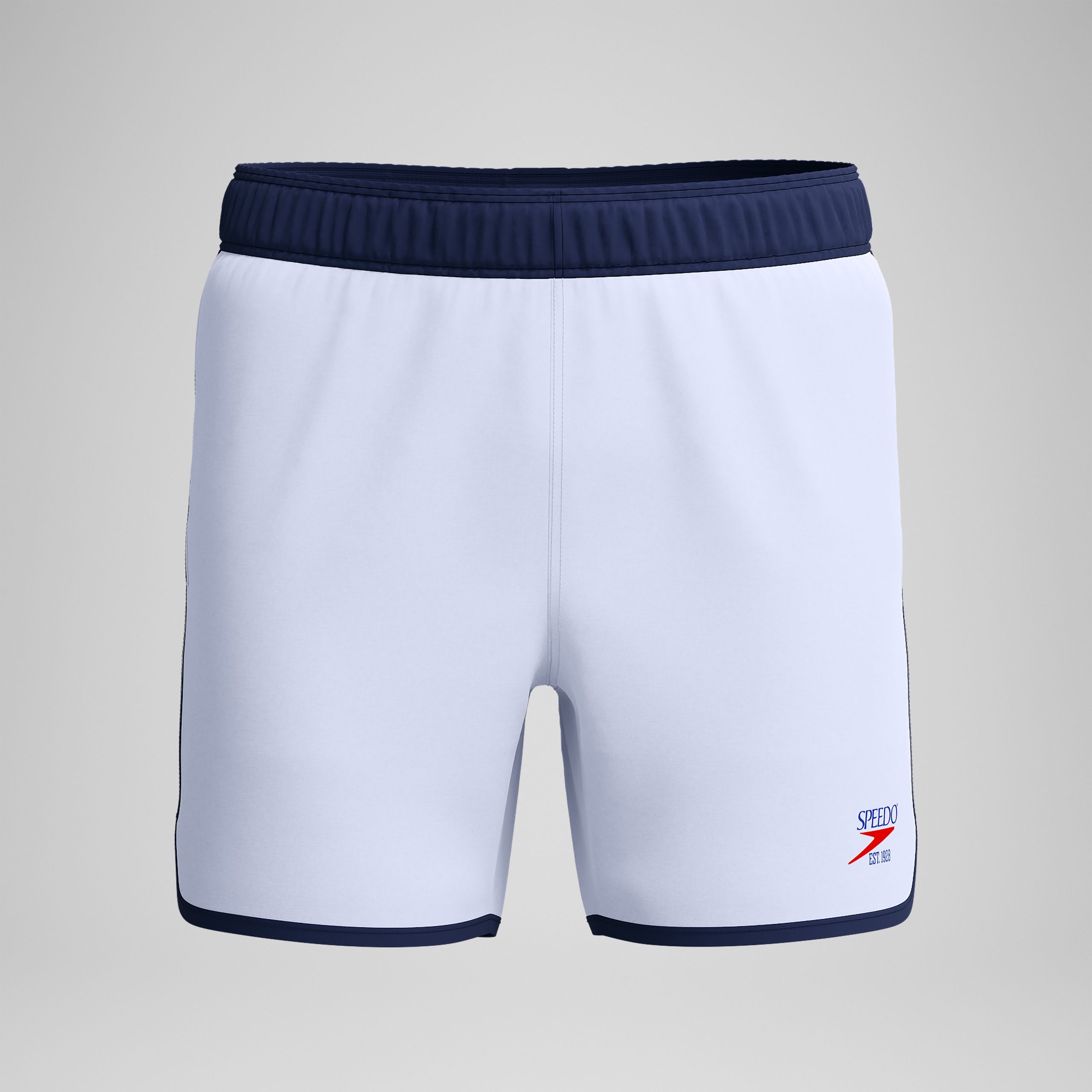 Men's Jetstream Logo Swim Shorts White/Navy - Image 5