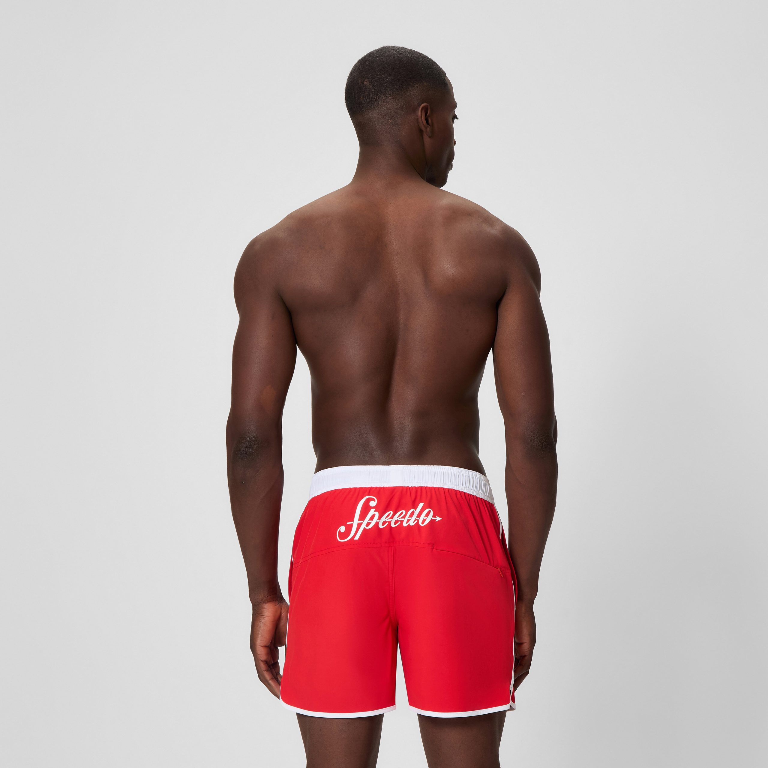 Men's Jetstream Solid Swim Shorts Red - Image 3