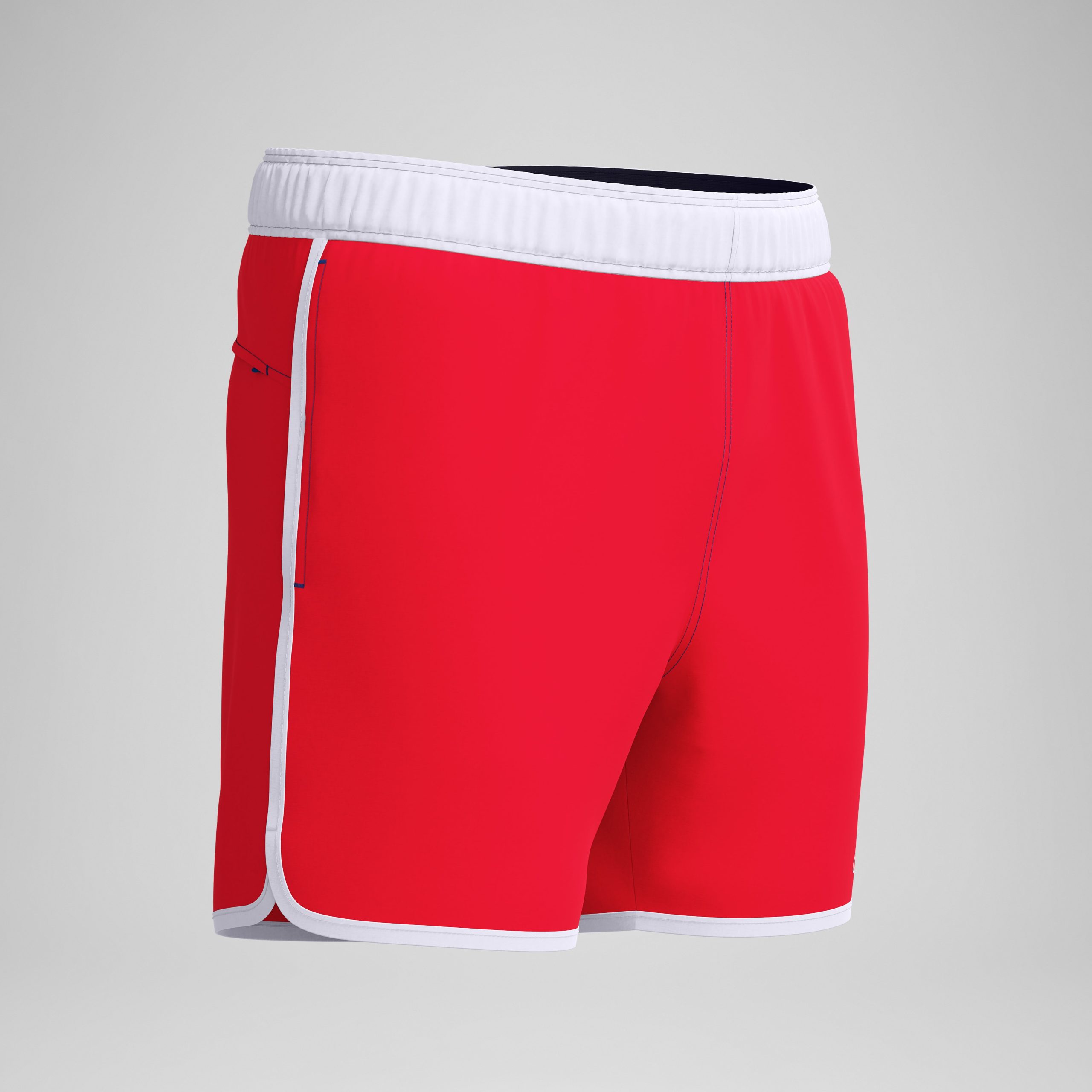 Men's Jetstream Solid Swim Shorts Red - Image 5