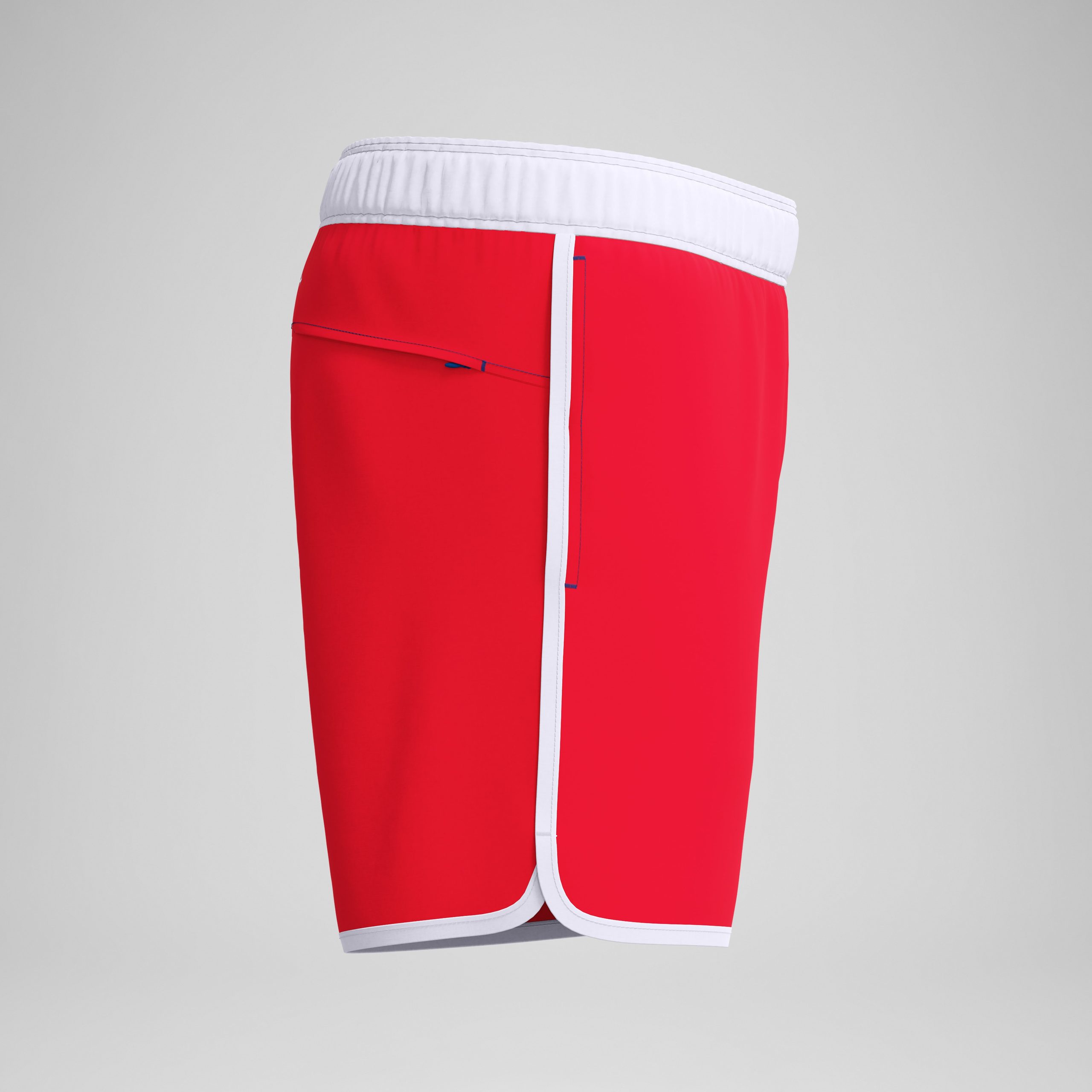 Men's Jetstream Solid Swim Shorts Red - Image 6
