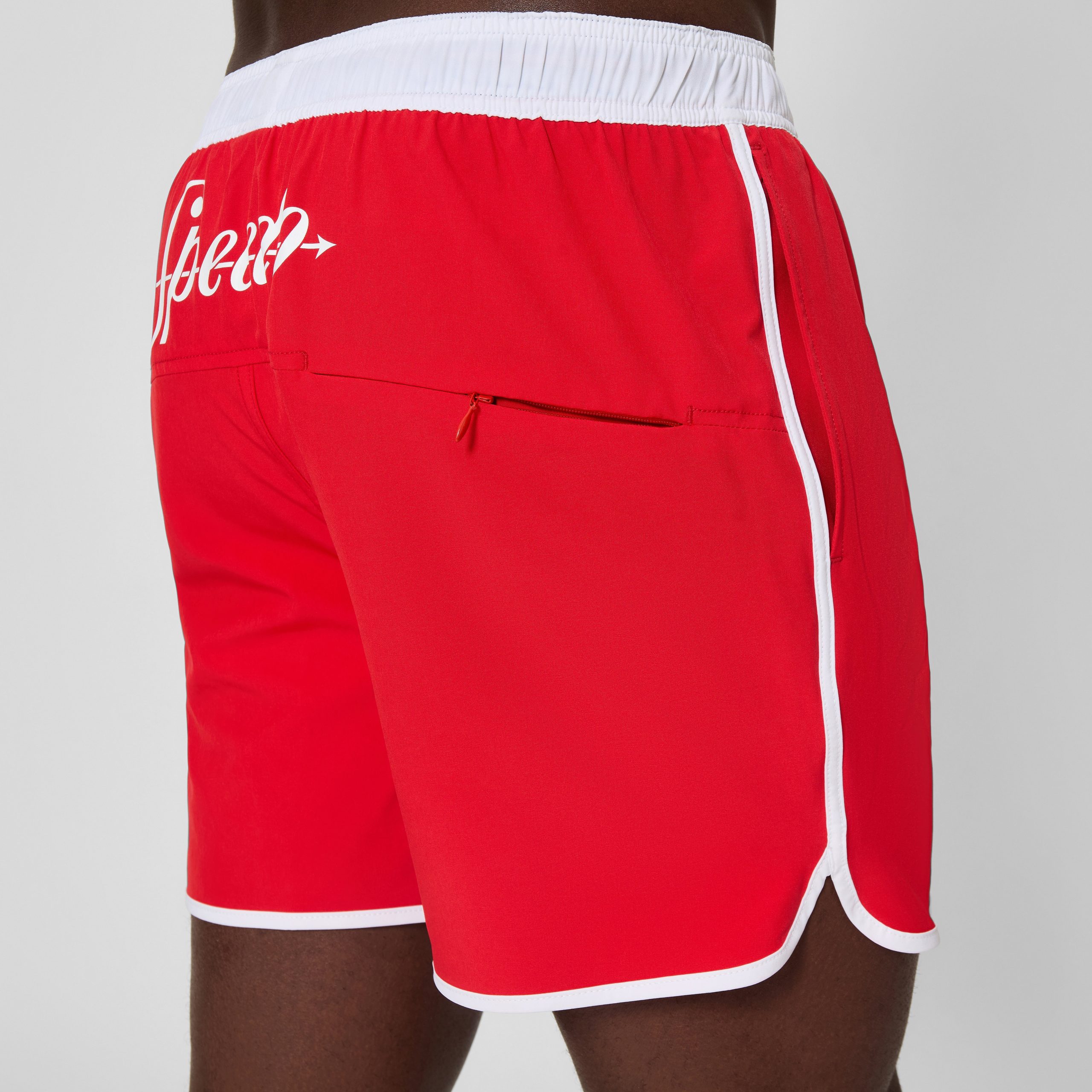 Men's Jetstream Solid Swim Shorts Red - Image 9