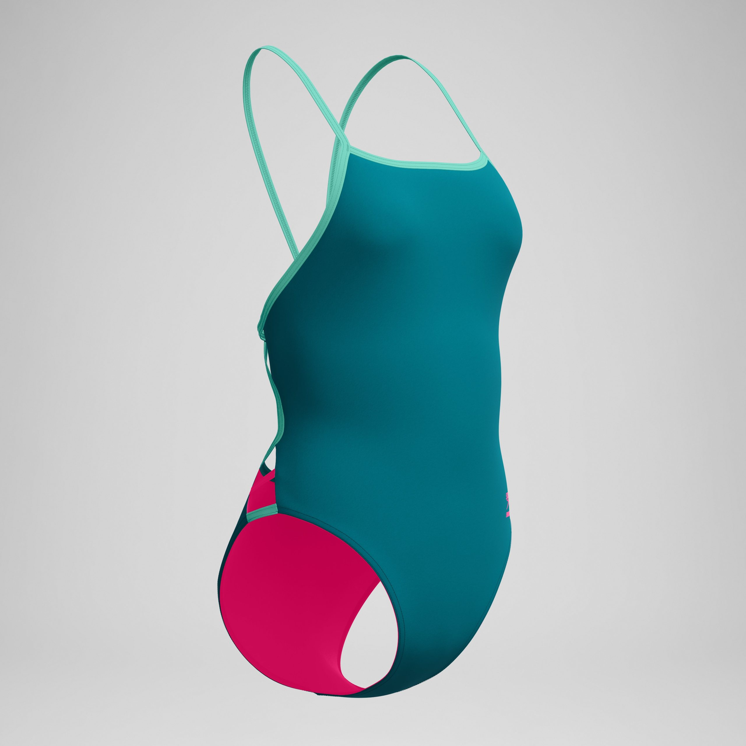 Women's Club Training Tri Back One Piece Teal/Blue - Image 4