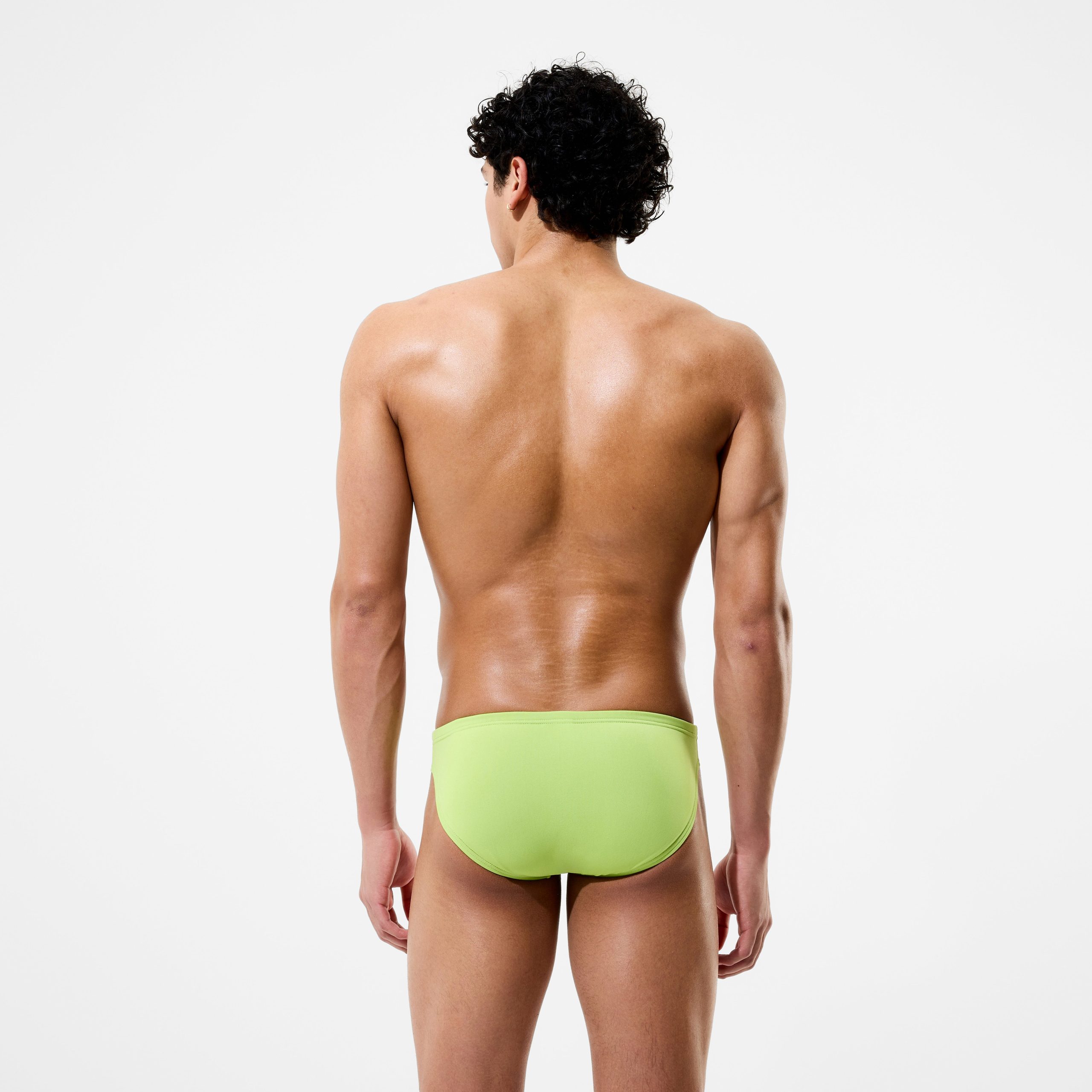 Men's Club Training Brief Lime Green - Image 3