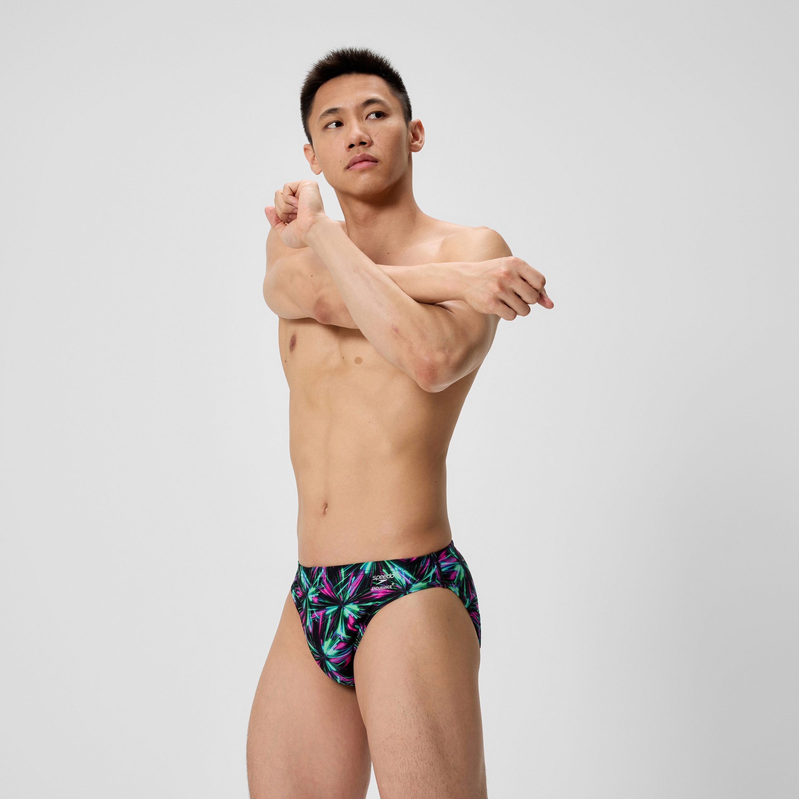 Men's Club Training Printed Brief Green/Black - Image 2