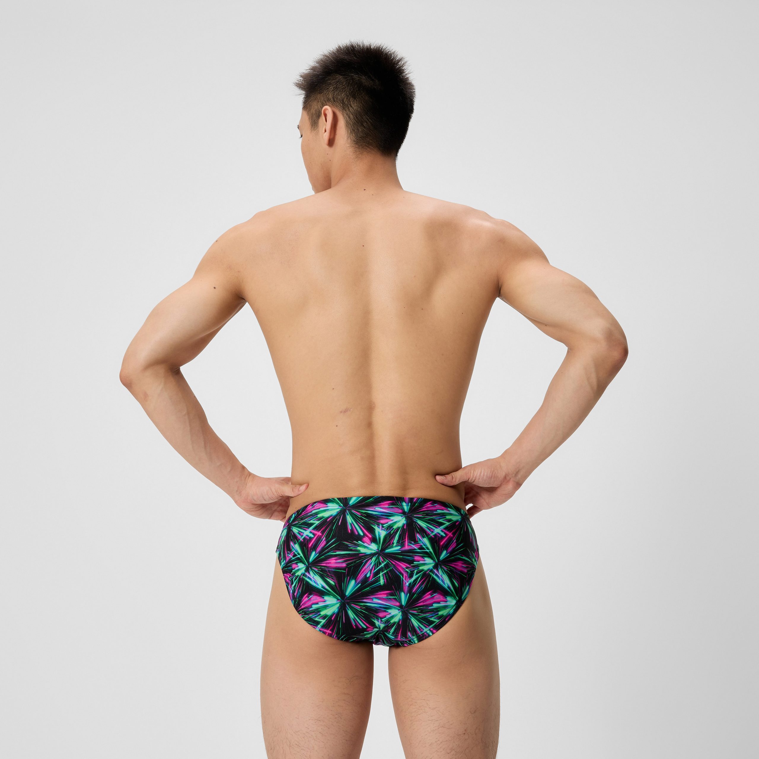 Men's Club Training Printed Brief Green/Black - Image 3