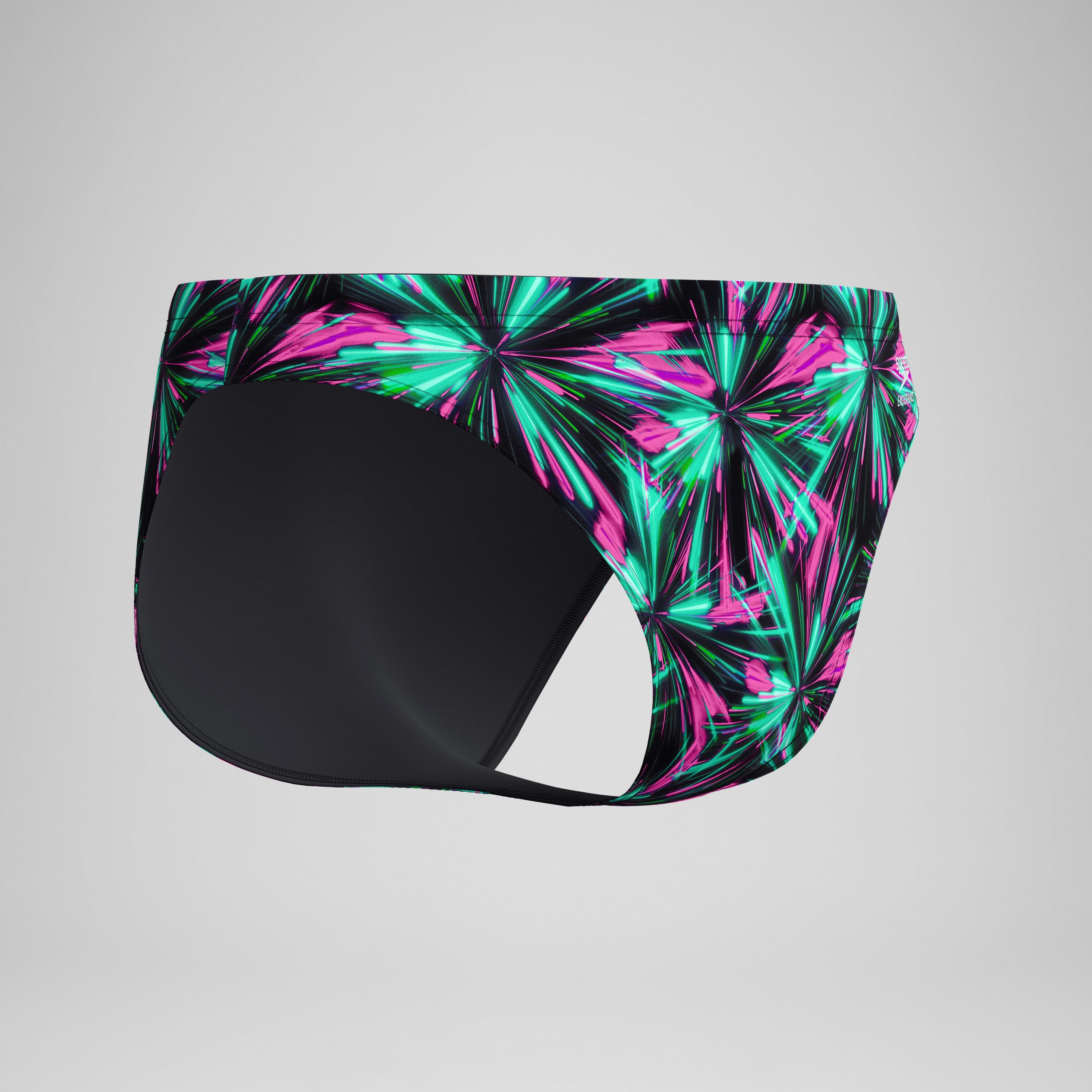 Men's Club Training Printed Brief Green/Black - Image 5