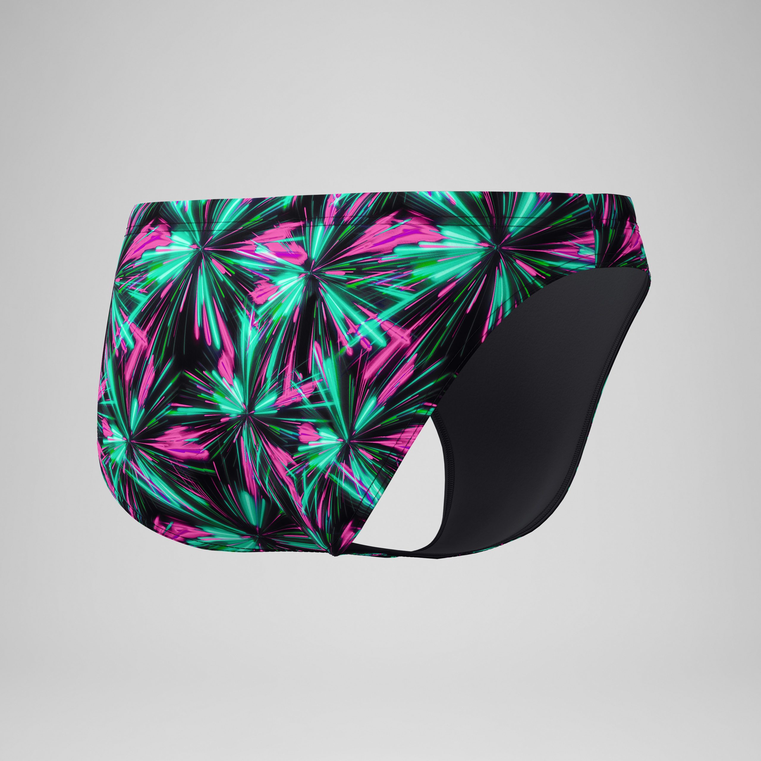 Men's Club Training Printed Brief Green/Black - Image 7