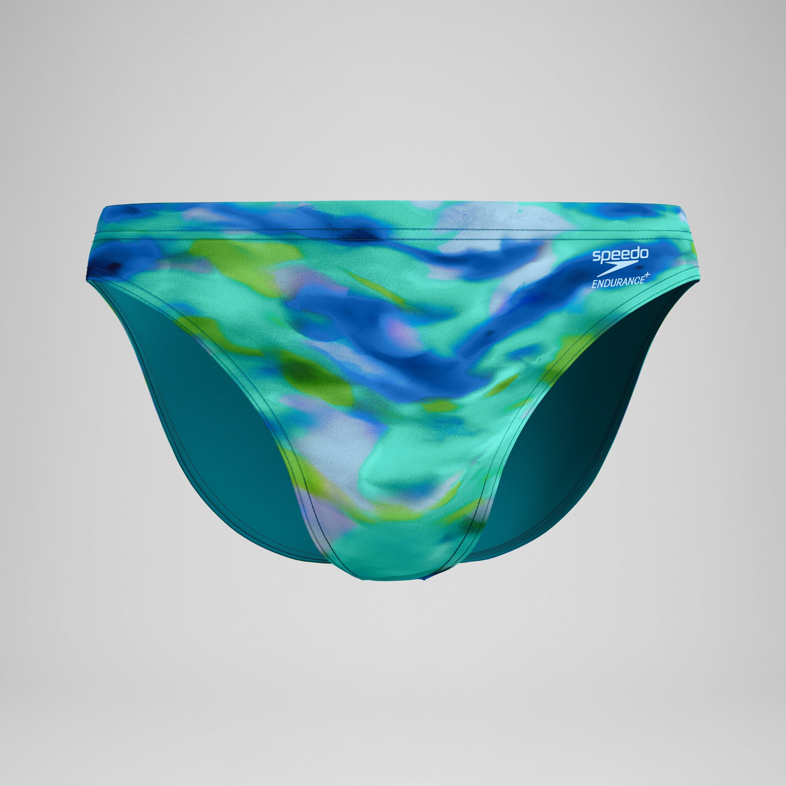 Men's Club Training Printed Brief Green/Blue - Image 4