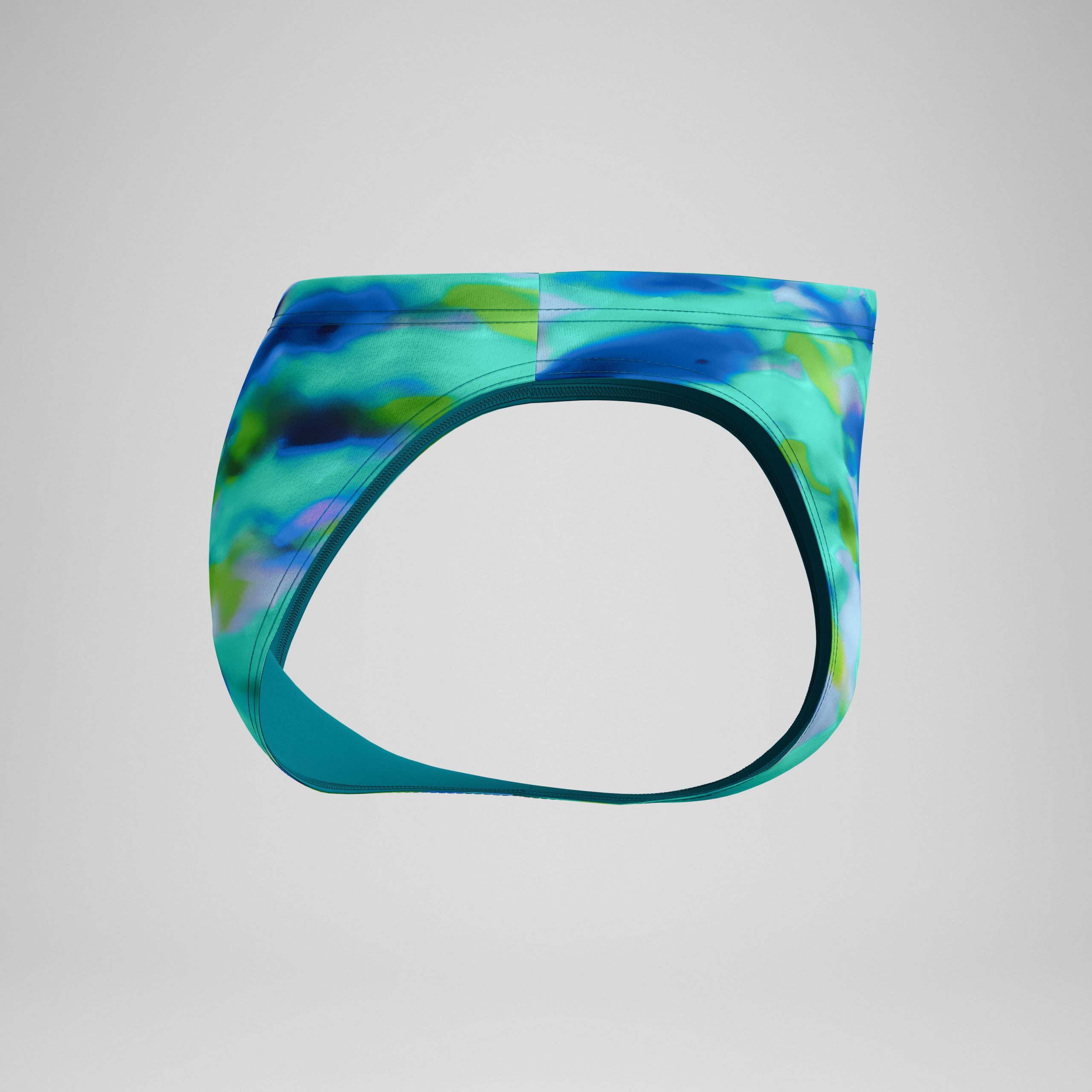Men's Club Training Printed Brief Green/Blue - Image 6