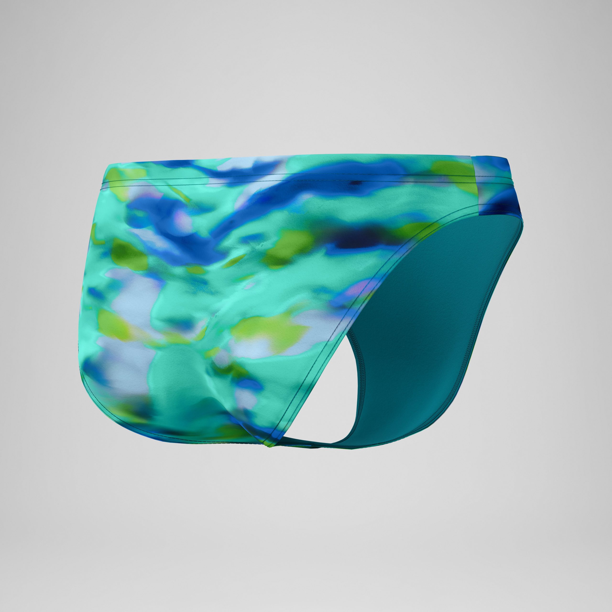 Men's Club Training Printed Brief Green/Blue - Image 7