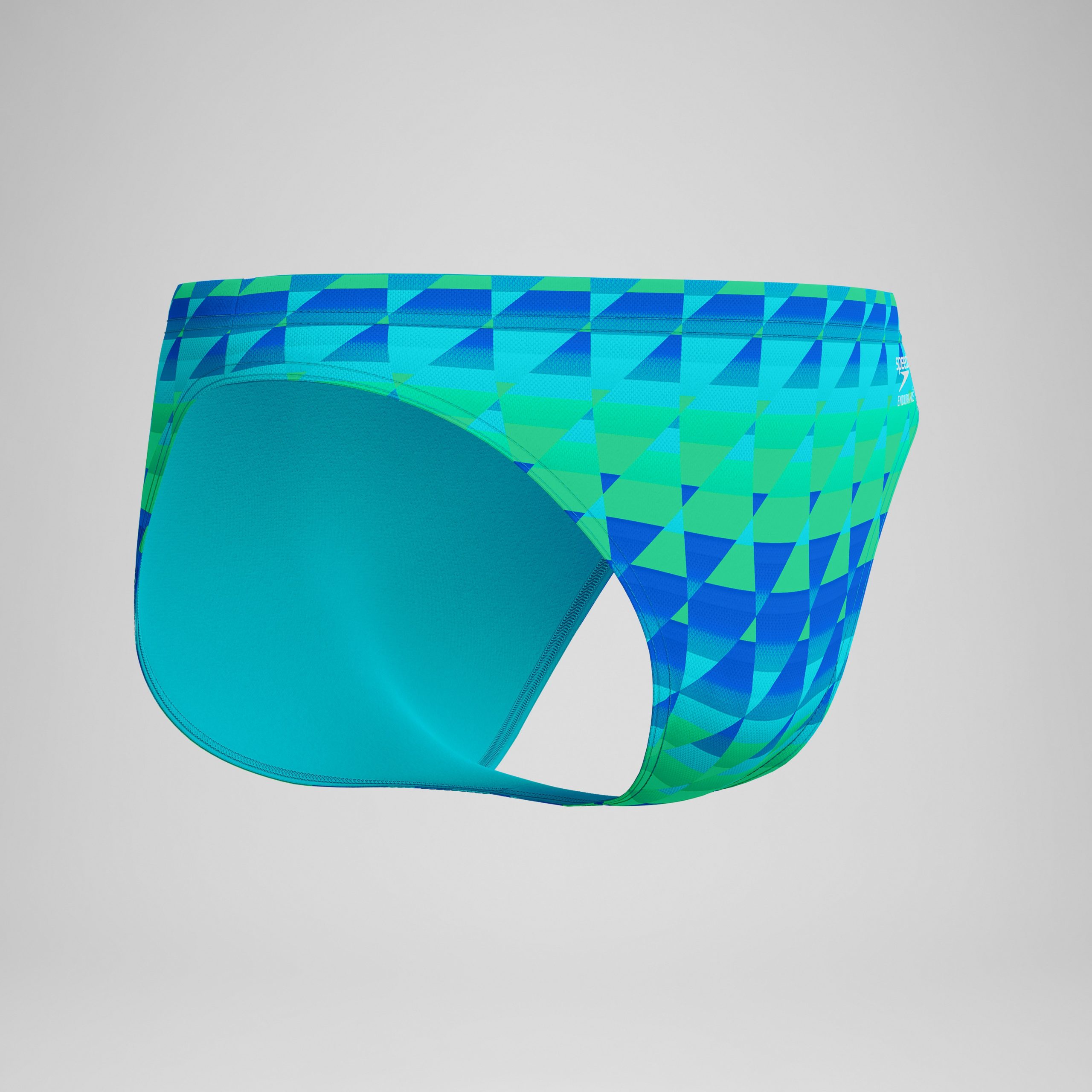 Men's Club Training Printed Brief Green/Blue - Image 5