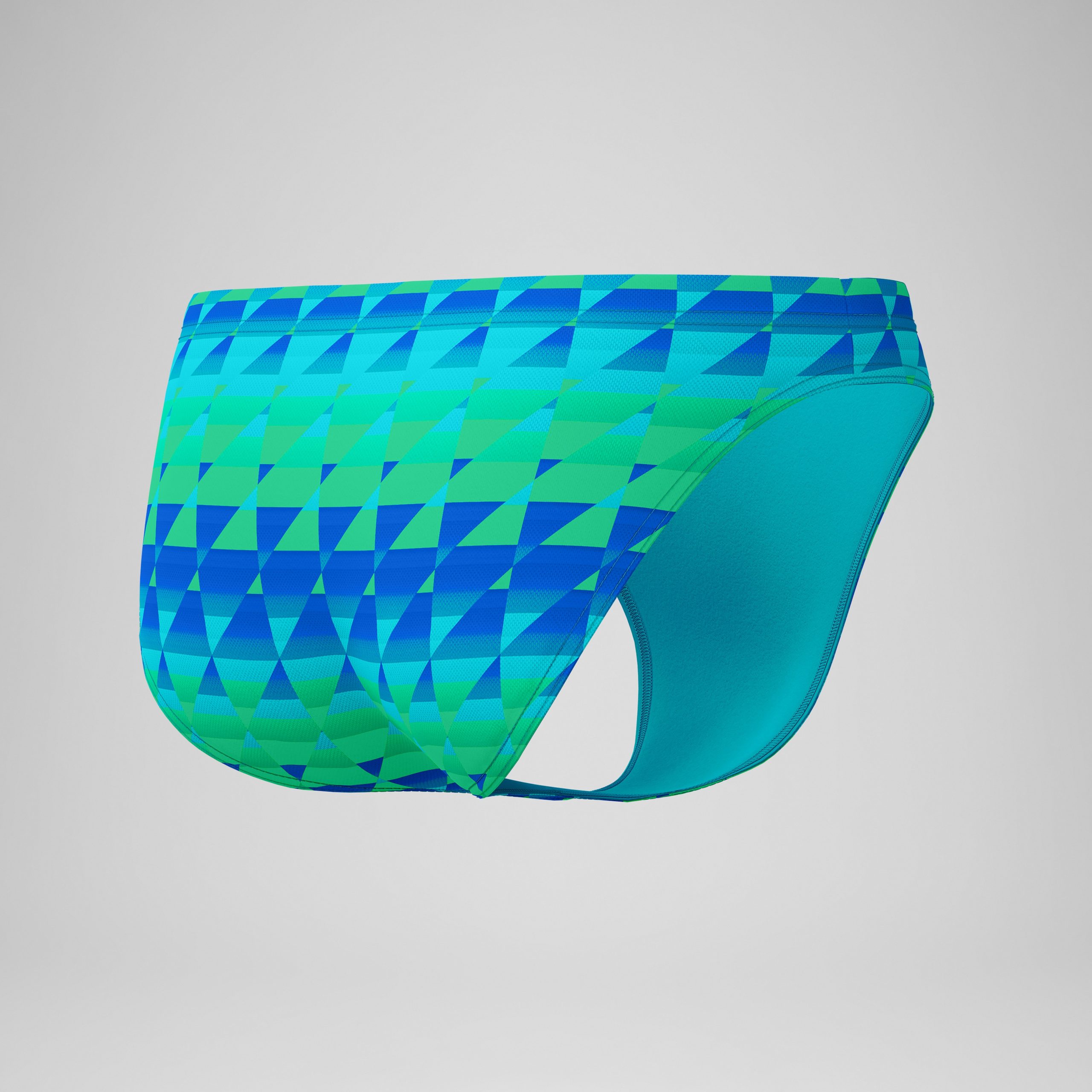 Men's Club Training Printed Brief Green/Blue - Image 6