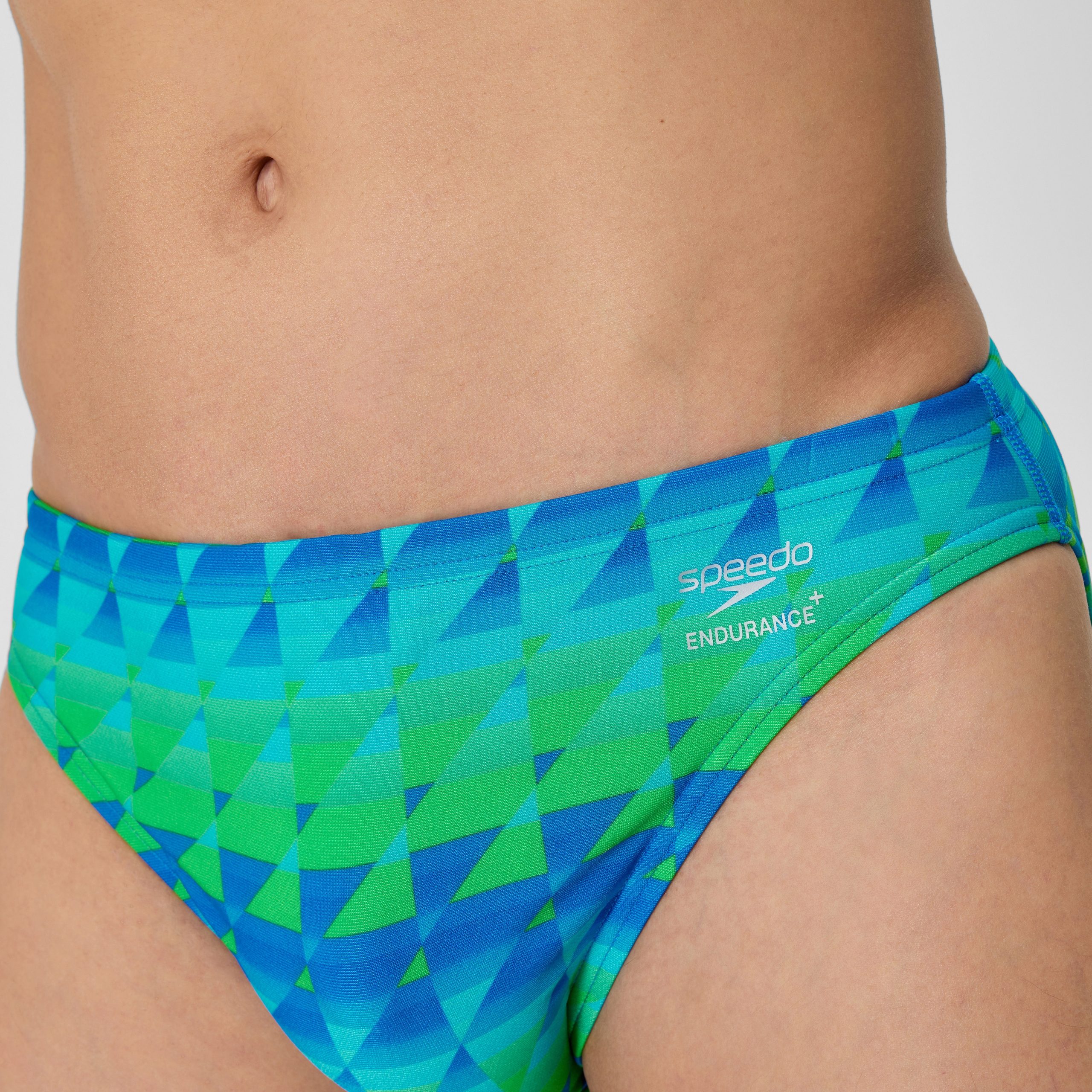 Men's Club Training Printed Brief Green/Blue - Image 7