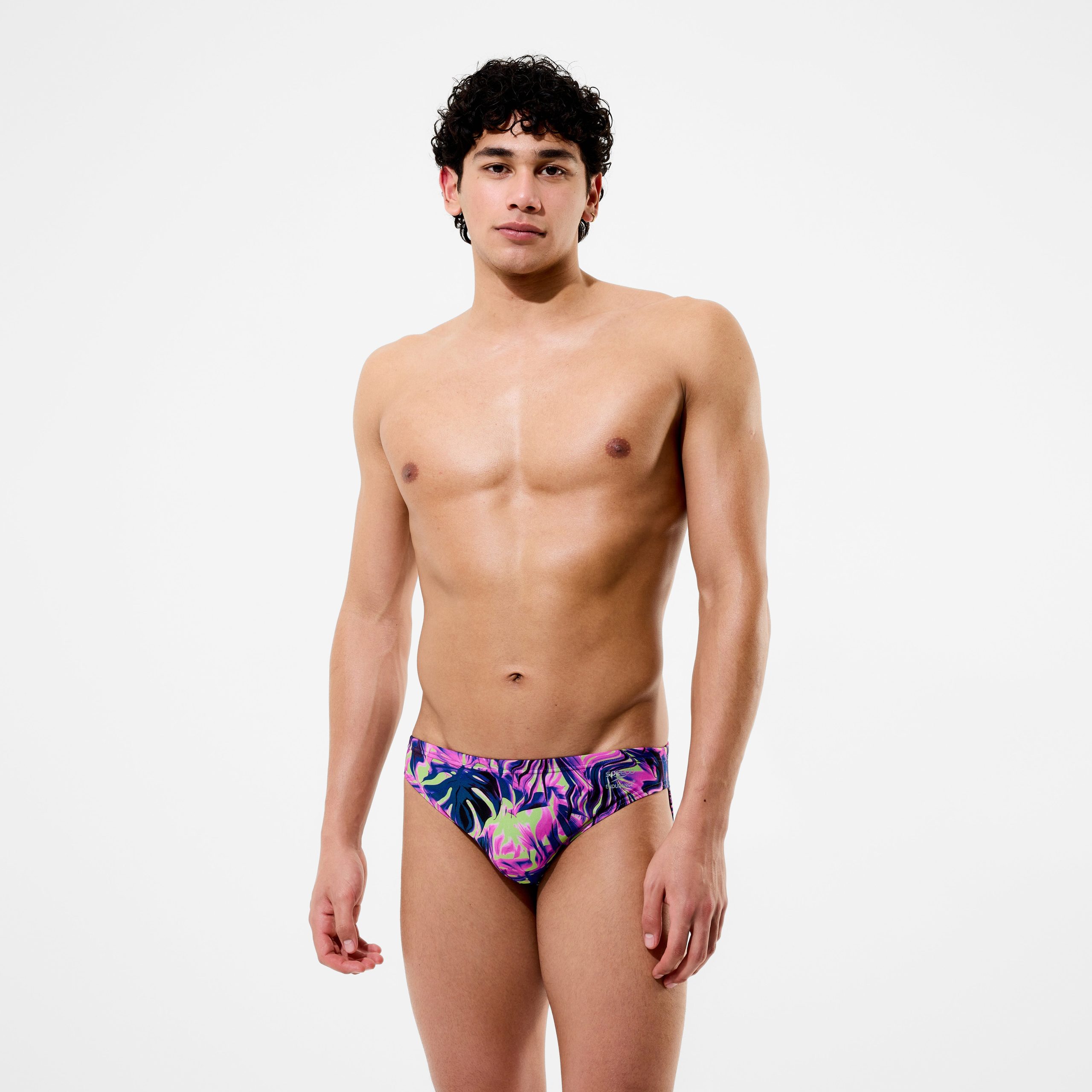 Men's Club Training Printed Brief Pink/Navy