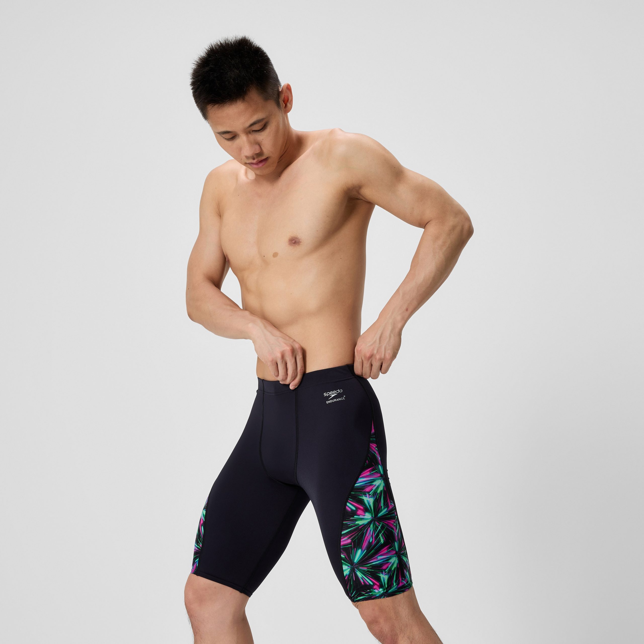 Men's Club Training Spliced Jammer Black/Green - Image 2